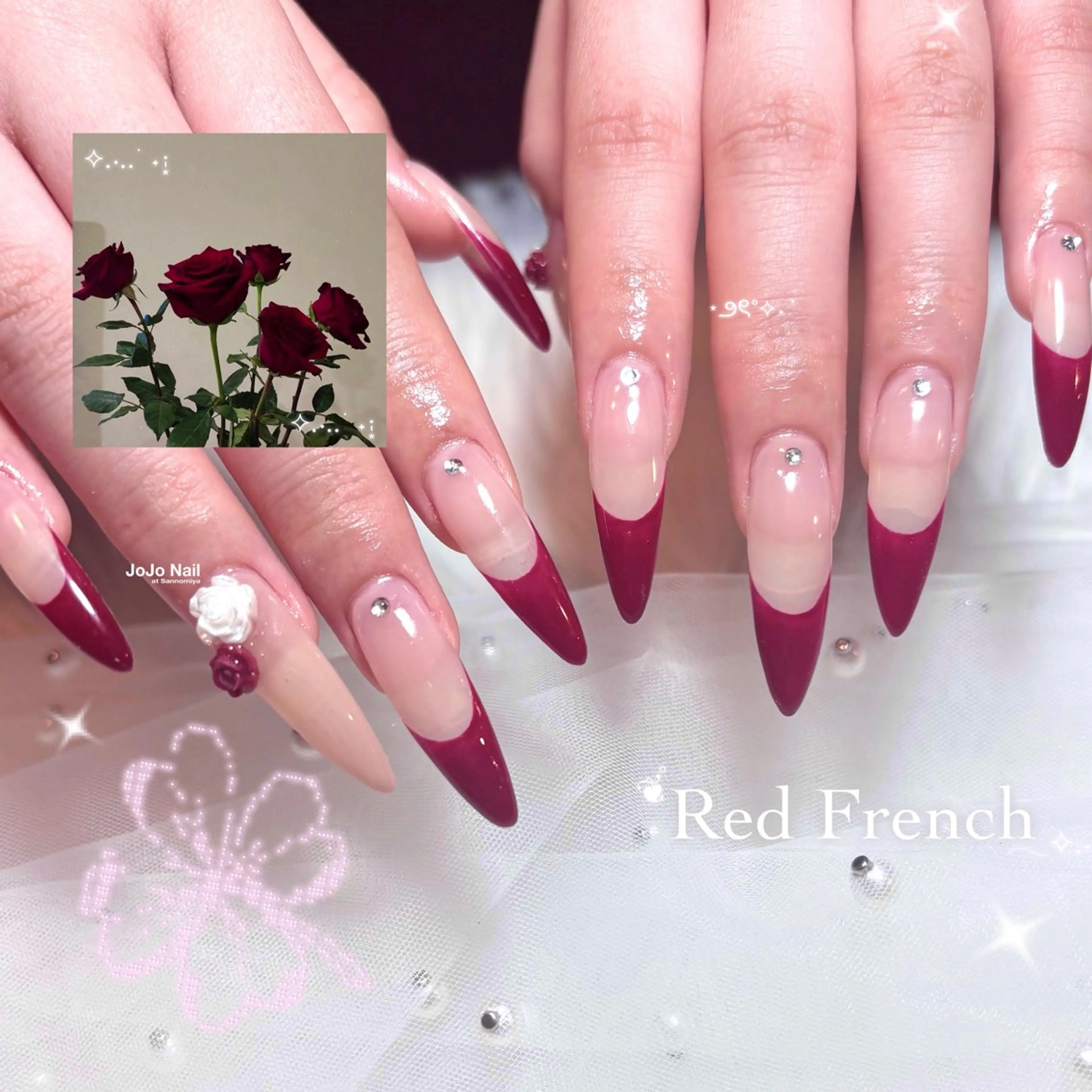 【⑅ॱ˖スーパーロング】10本長さ出し+持込みアート5本程の写真