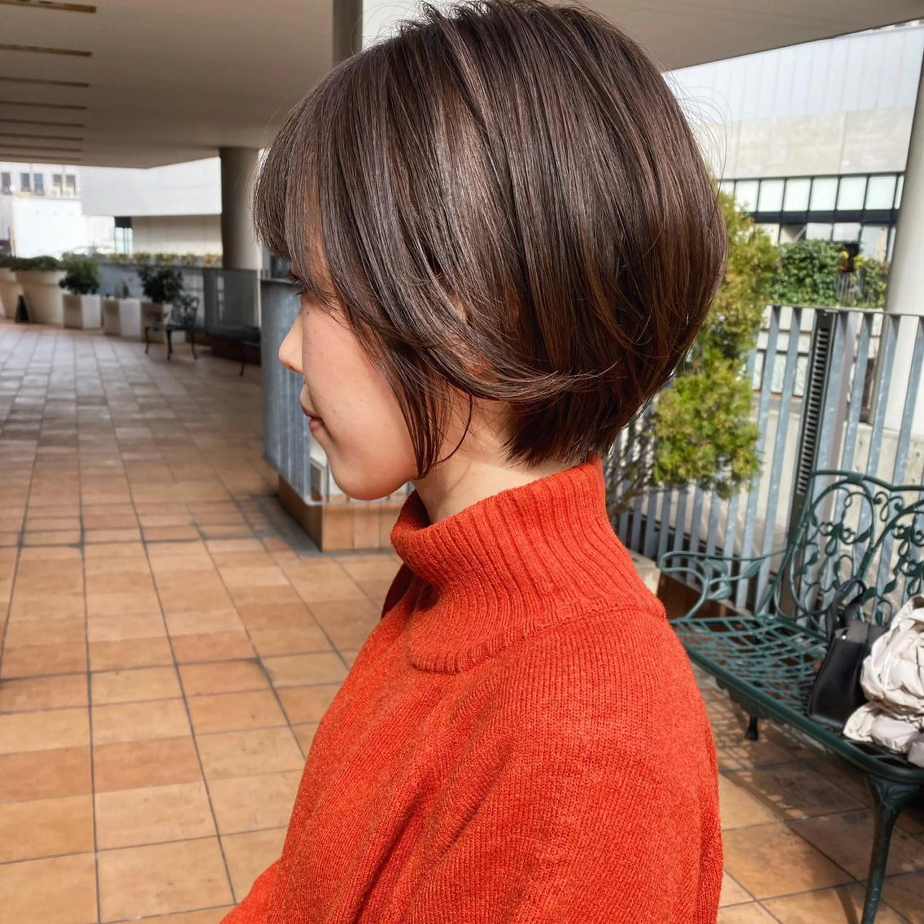 ショート カラー 丸みショート ショートヘア 久保 明日香のヘアスタイル