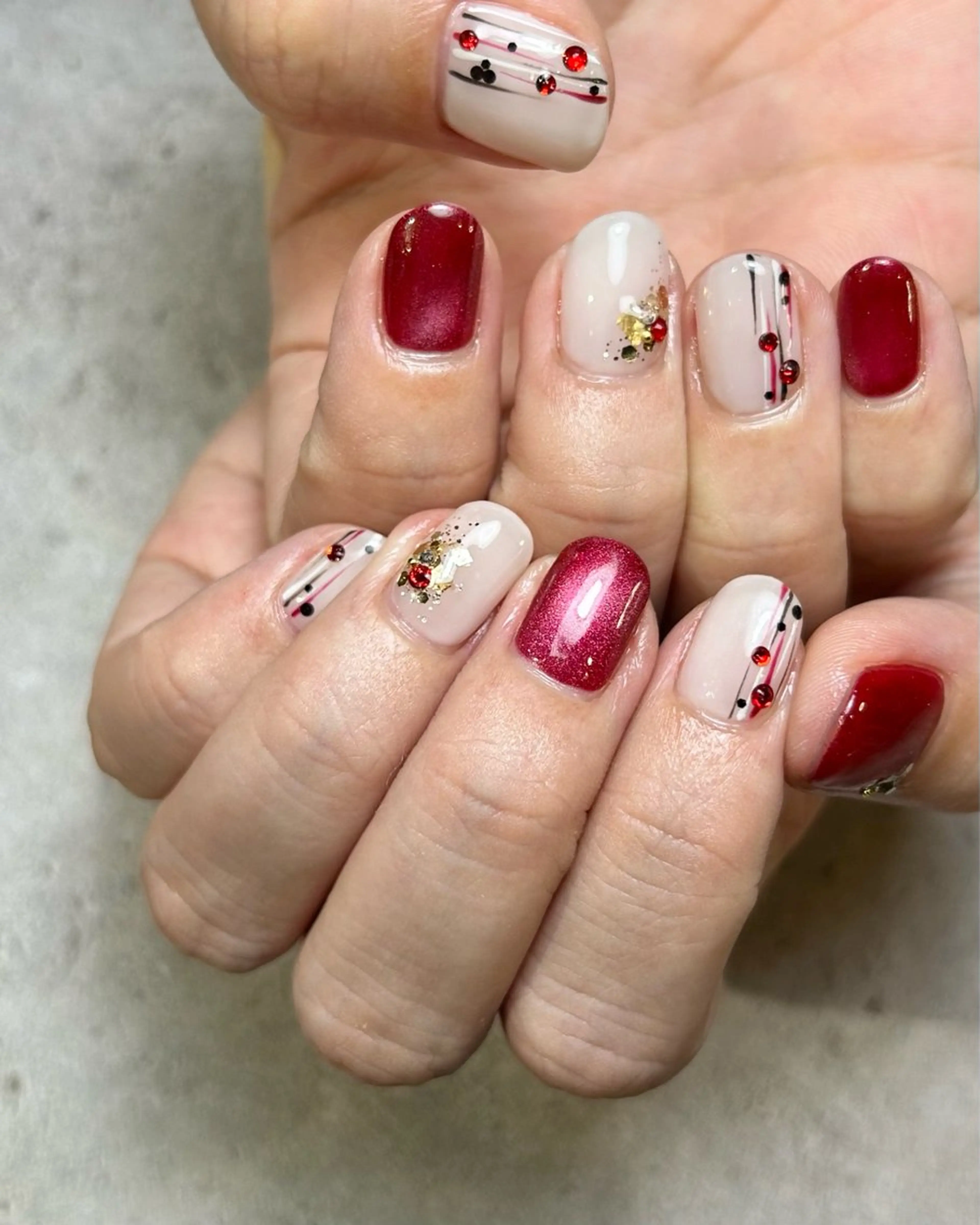 ネイル 持ち込み ハンドネイル Reflection marikoのネイルデザイン