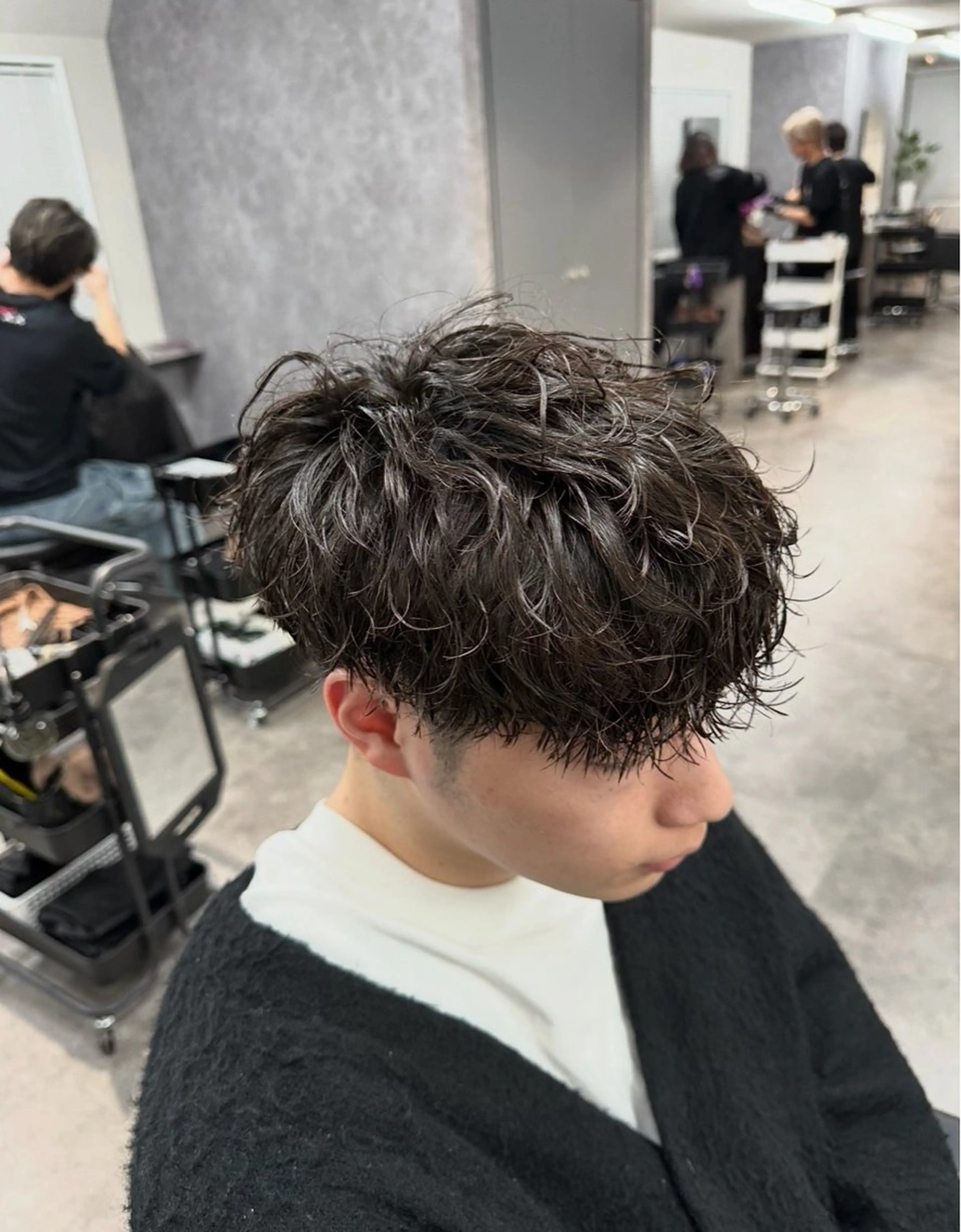 パーマ カット パーマ トリートメント シャドウパーマ/立川 メンズ/コタロウのヘアスタイル