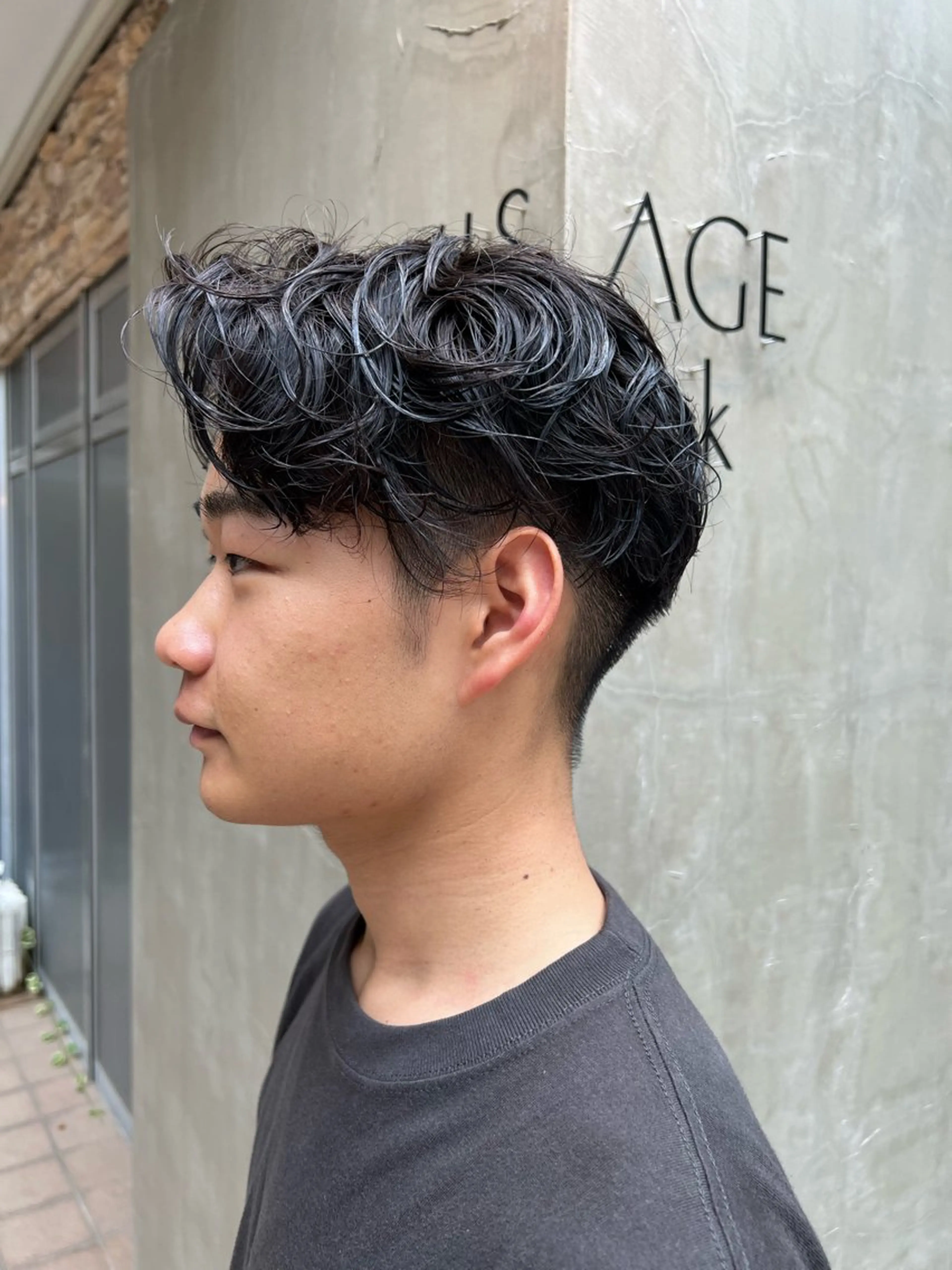 パーマ メンズ メンズパーマ カット ヘッドスパ いぐちしょうた🫧 VISAGEbaskのヘアスタイル