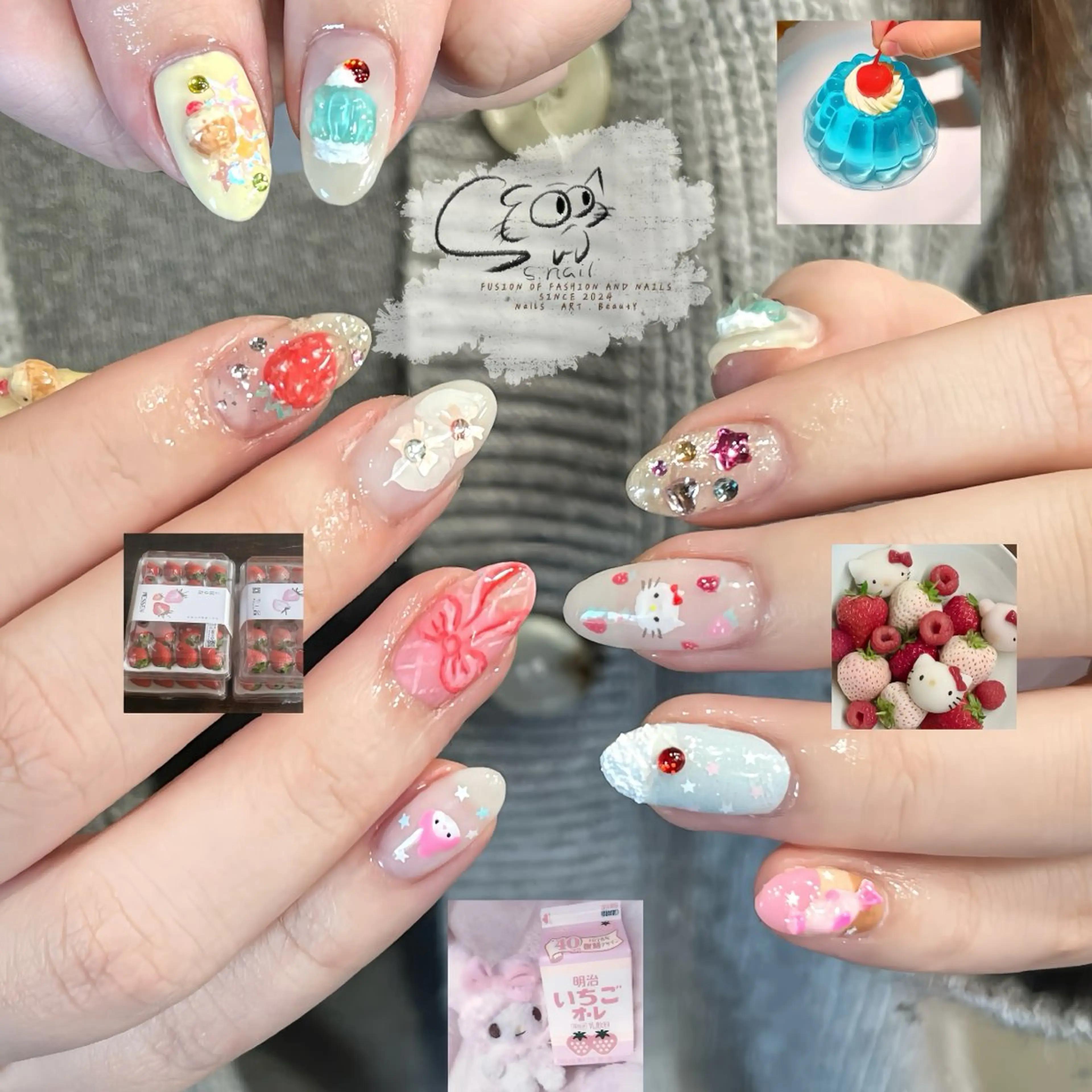 ネイル チークネイル フレンチネイル グラデーション マグネットネイル ワンカラーネイル S.nail _のネイルデザイン