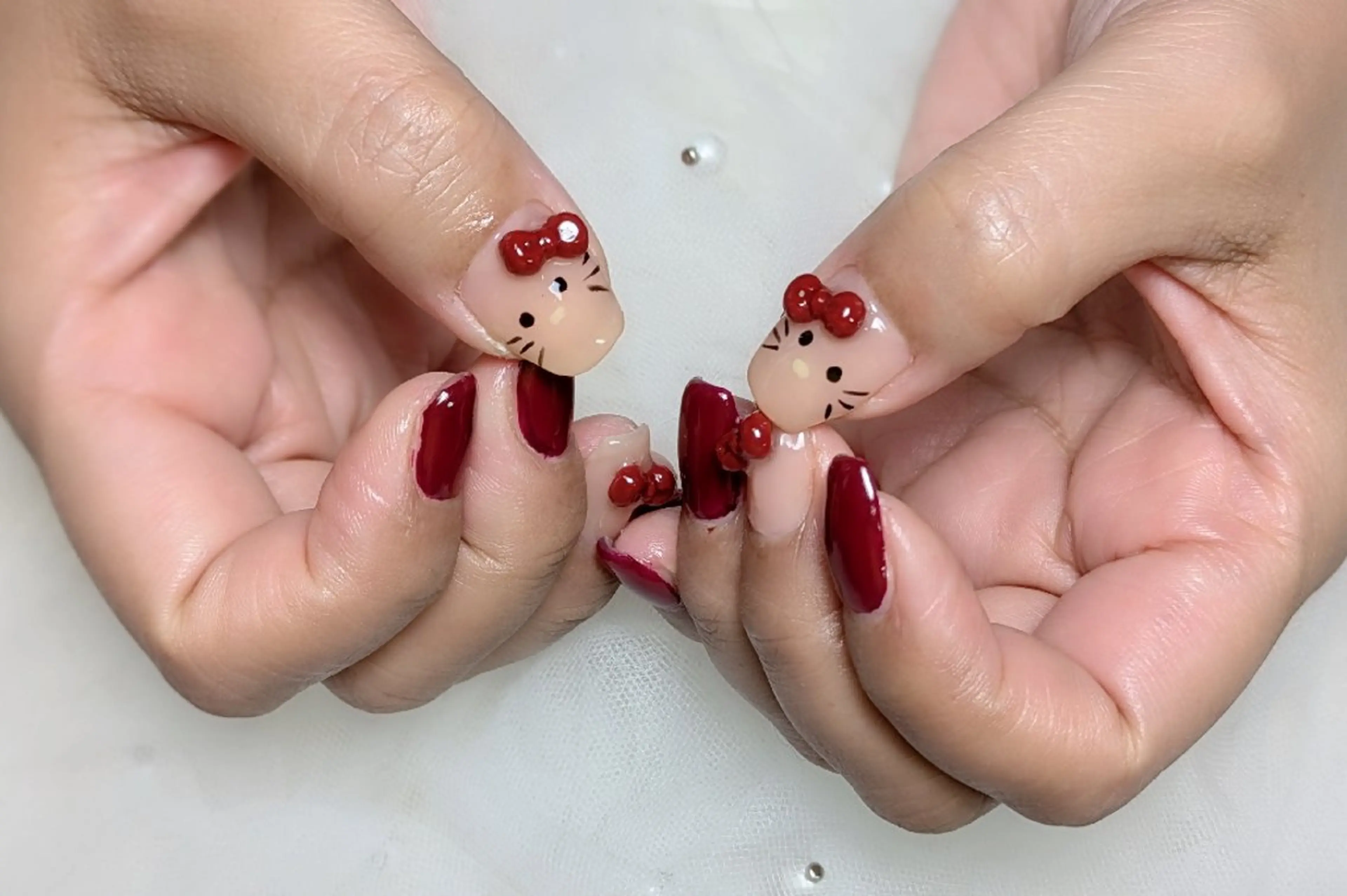 ネイル ボルドー m&pPrivate nailsalonのネイルデザイン