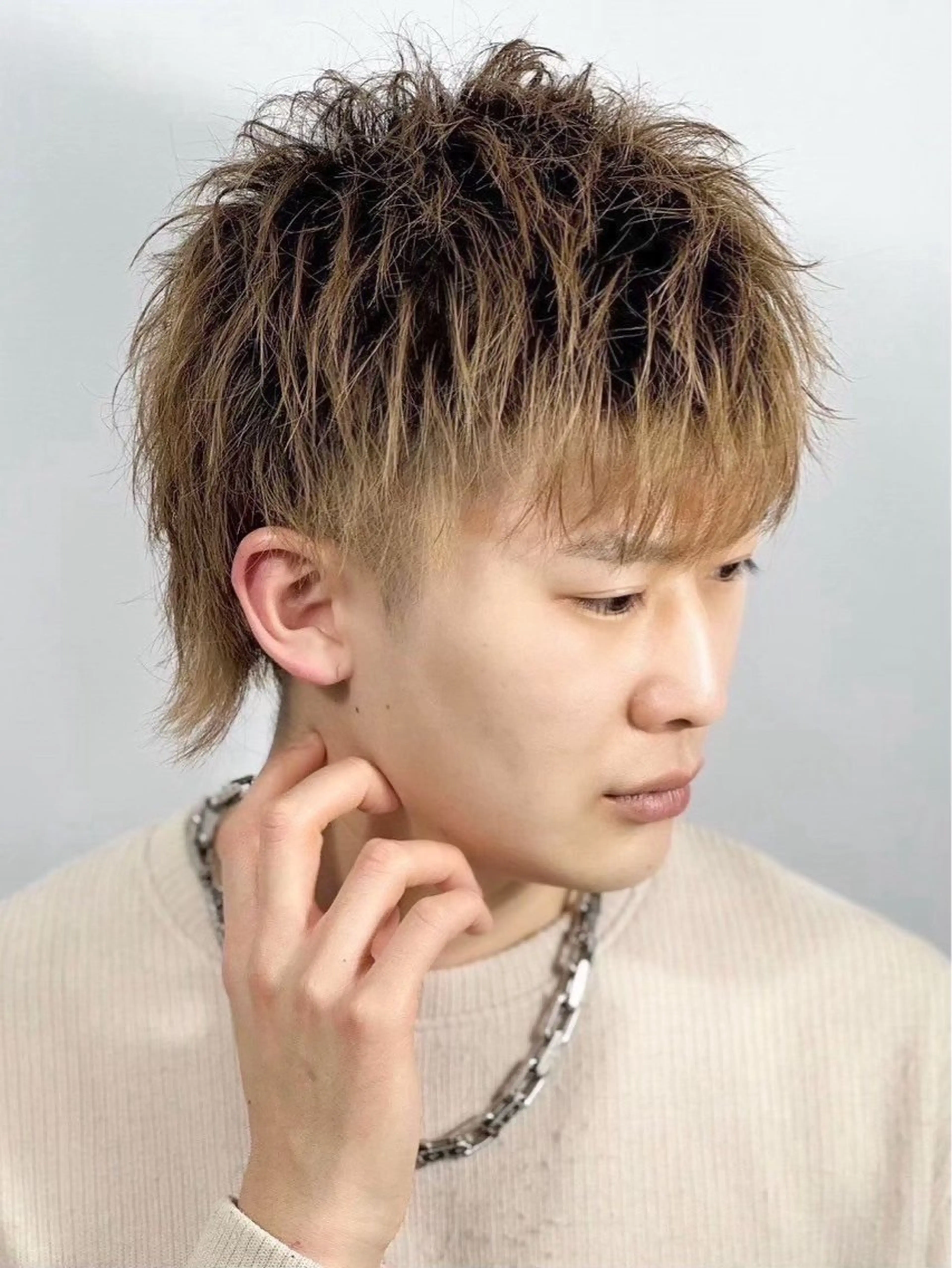 セミロング カラー ヘアアレンジ メンズ ヒロ銀座ヘアーサロン東京八重洲所属・⚡️メンズ特化⚡️ 倉林 隼大のヘアスタイル