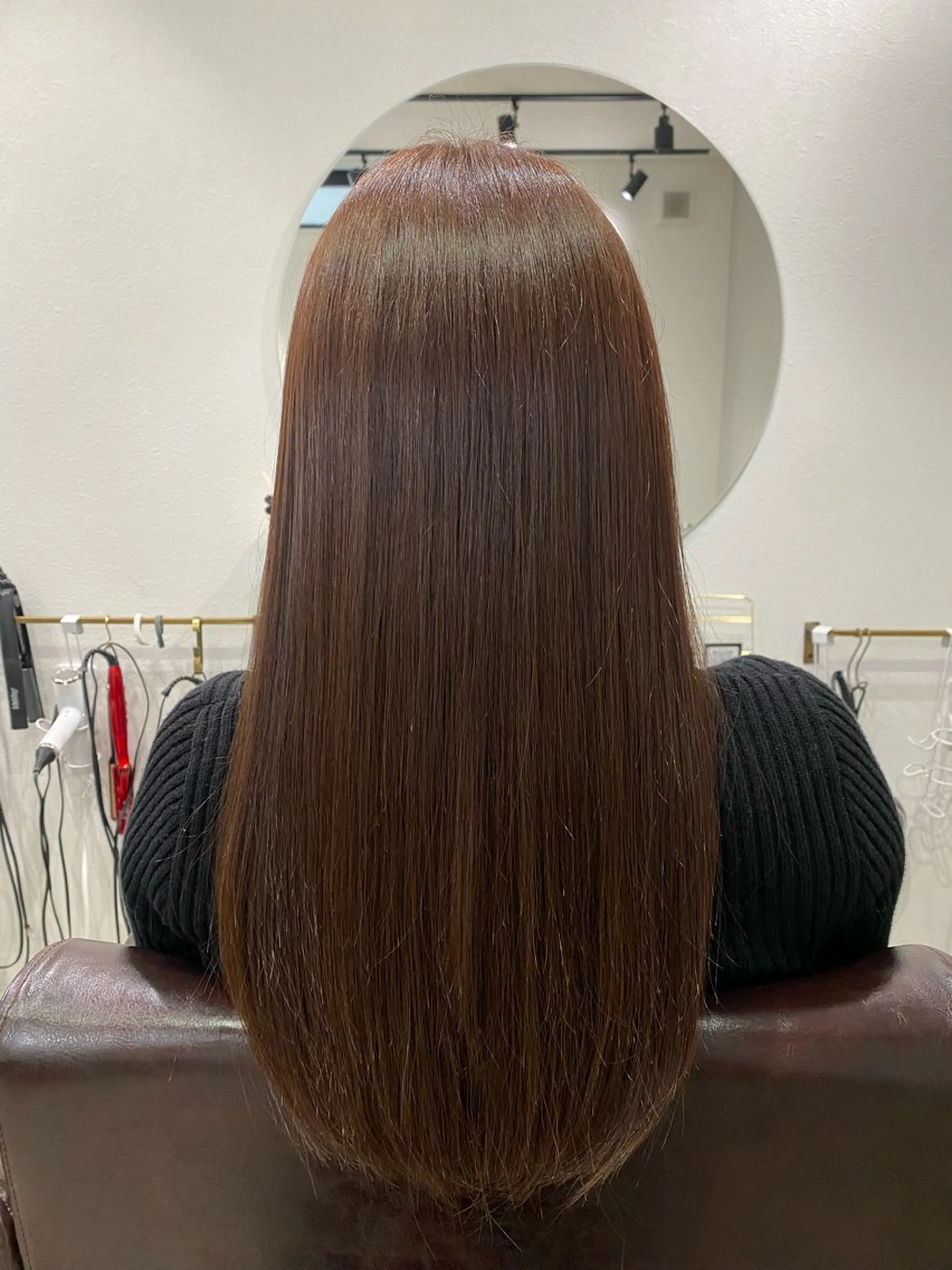 ロング カラー 透明感カラー オレンジ ピンクカラー ヘアカラー Ouchi Ayumiのヘアスタイル