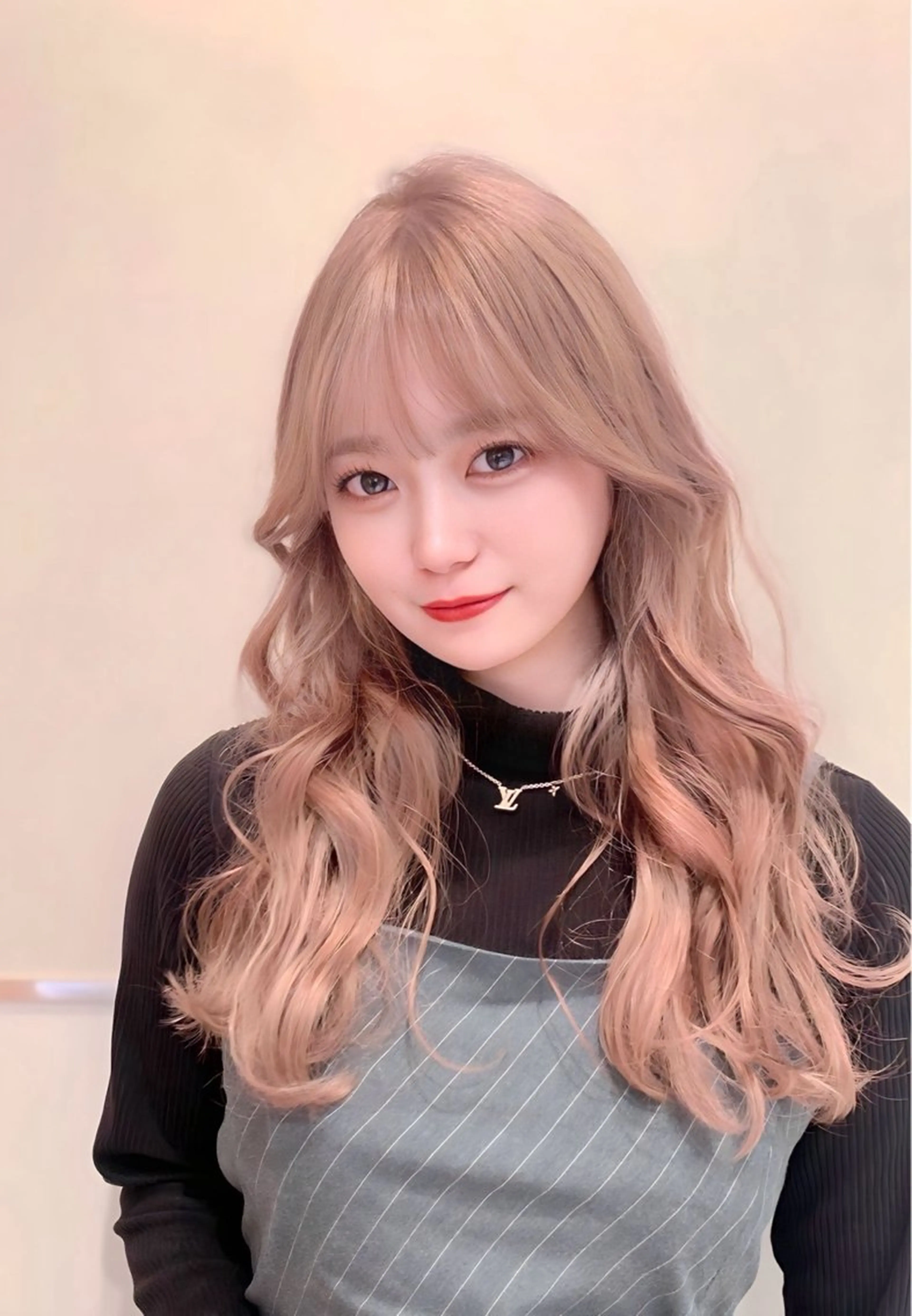 ロング カラー ヘアカラー トリートメント ヘッドスパ ヘアセット 韓国ヘア/レイヤー/ 顔まわり/りょーとのヘアスタイル