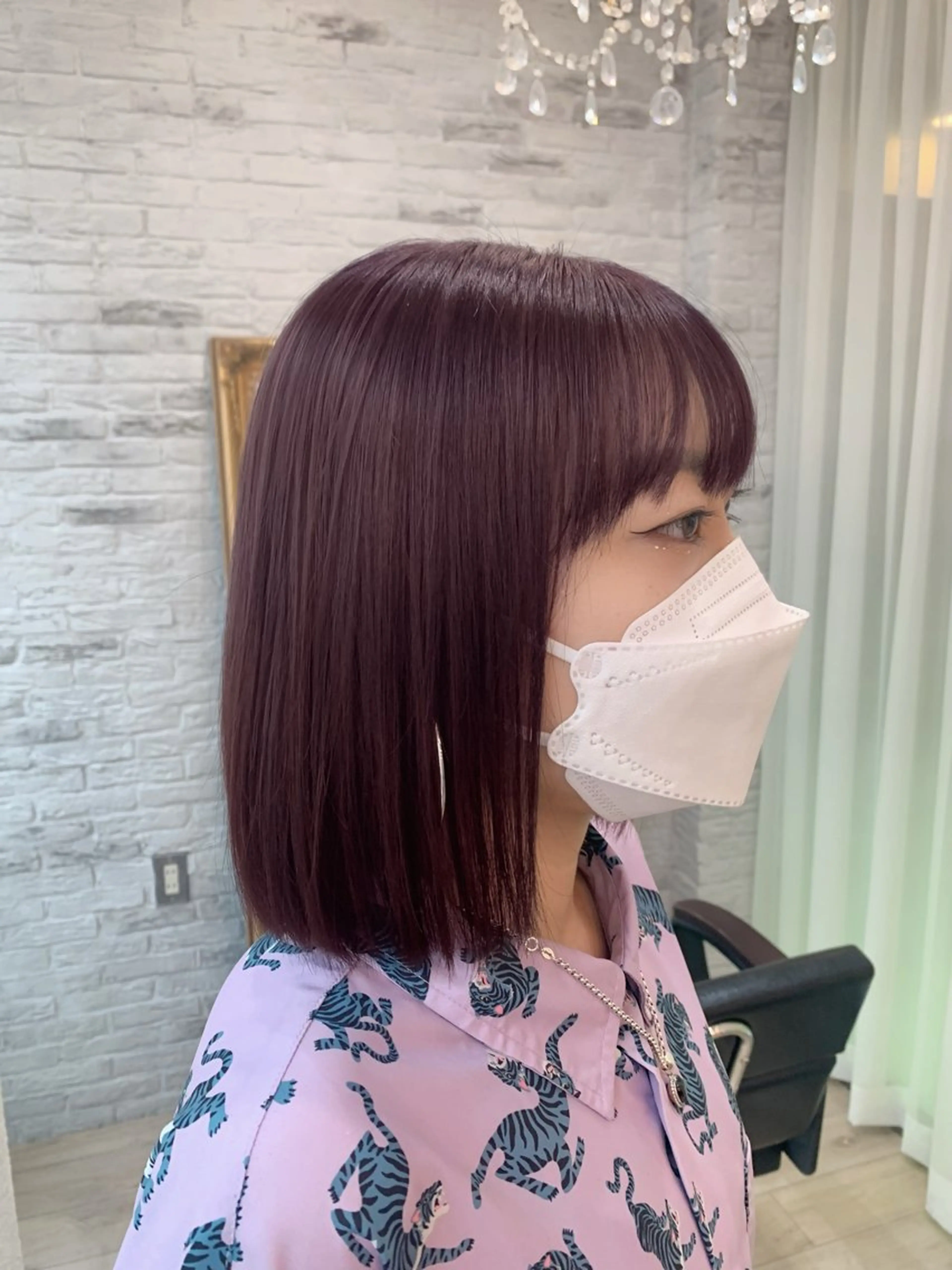 ミディアム 海外風ヘア 野田光也のヘアスタイル