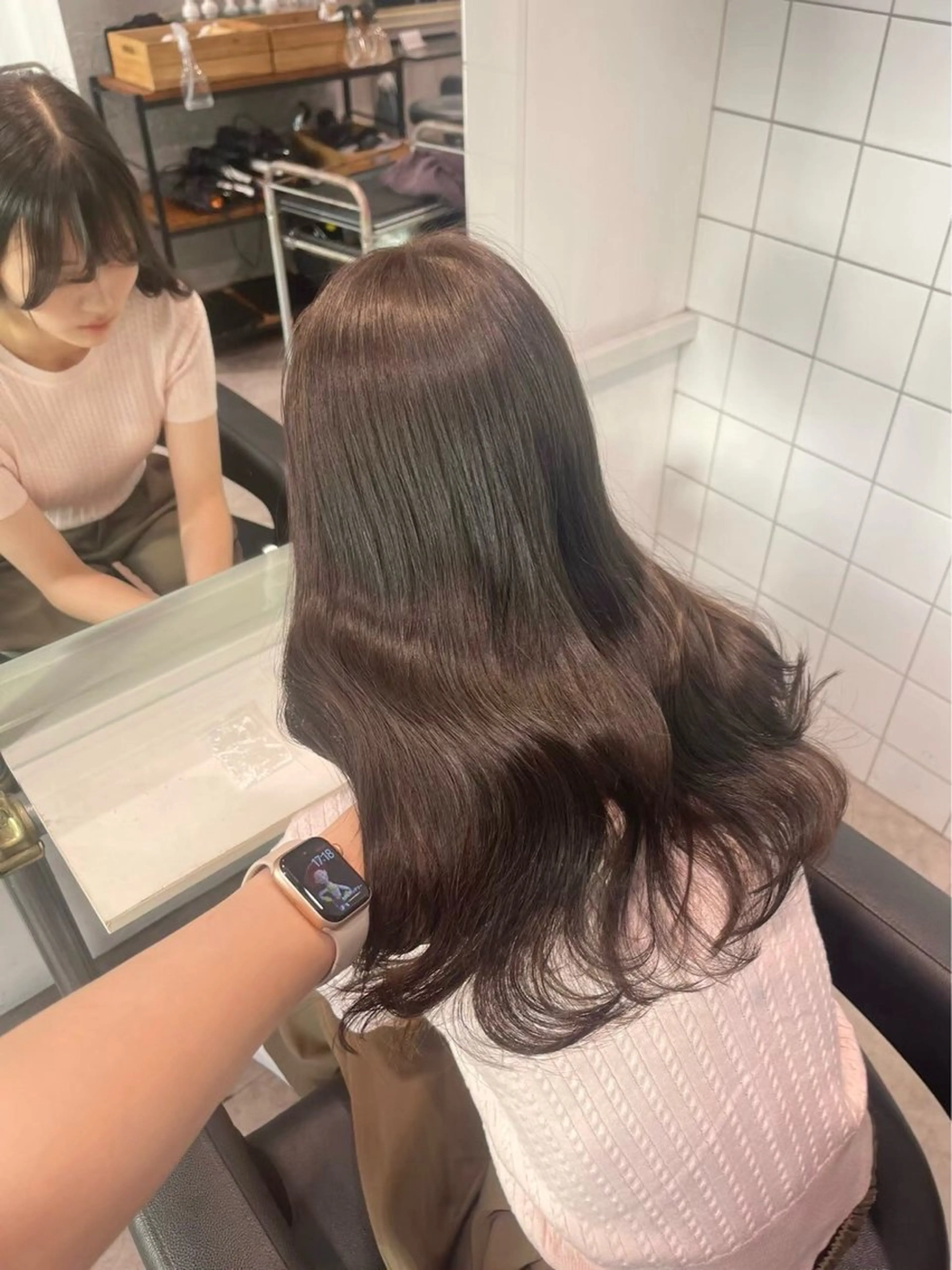 ロング カラー ヘアカラー mao⭐️ 透明感カラー‎⭐️のヘアスタイル