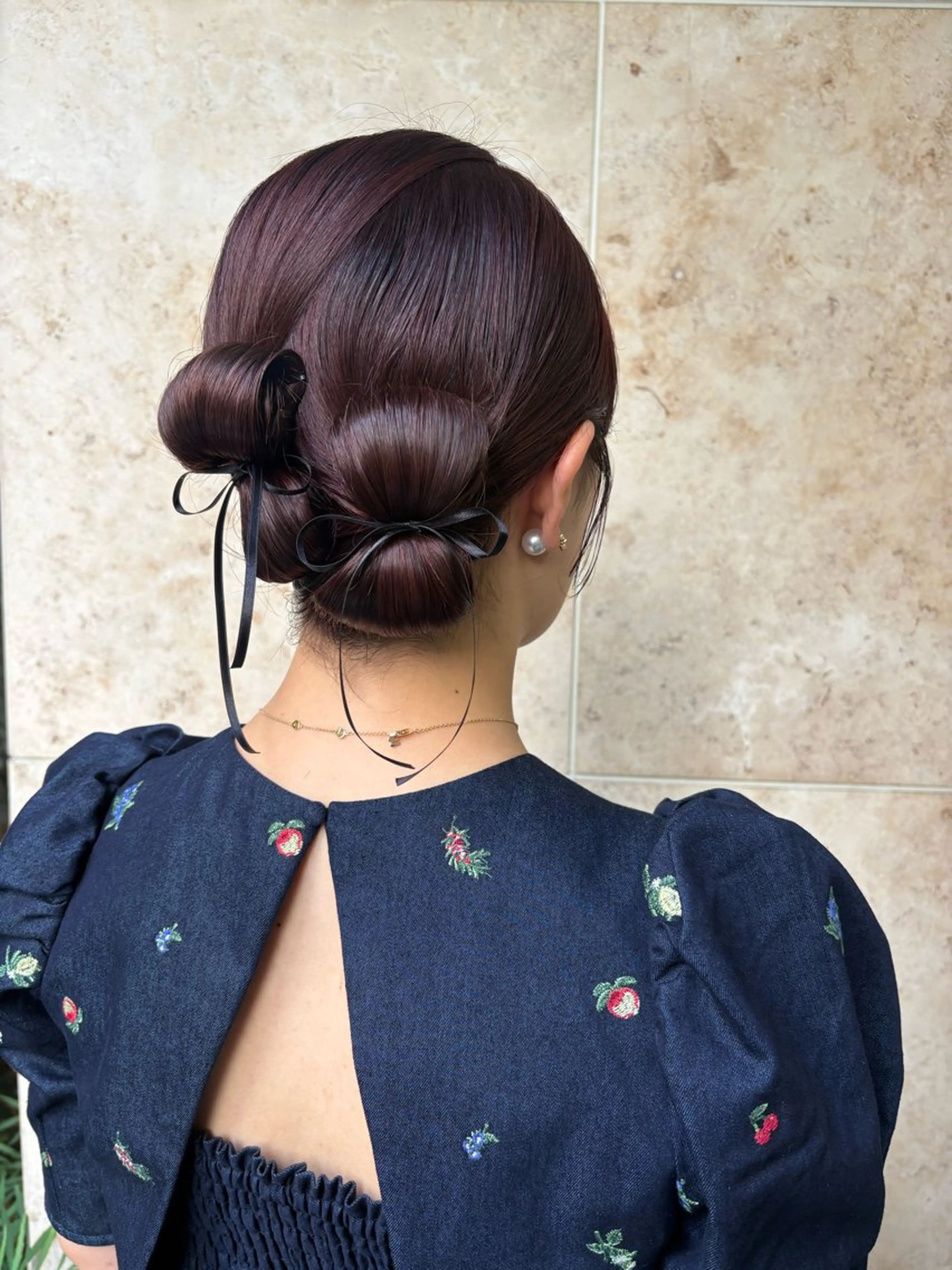 セミロング ヘアアレンジ たかや みなみのヘアスタイル