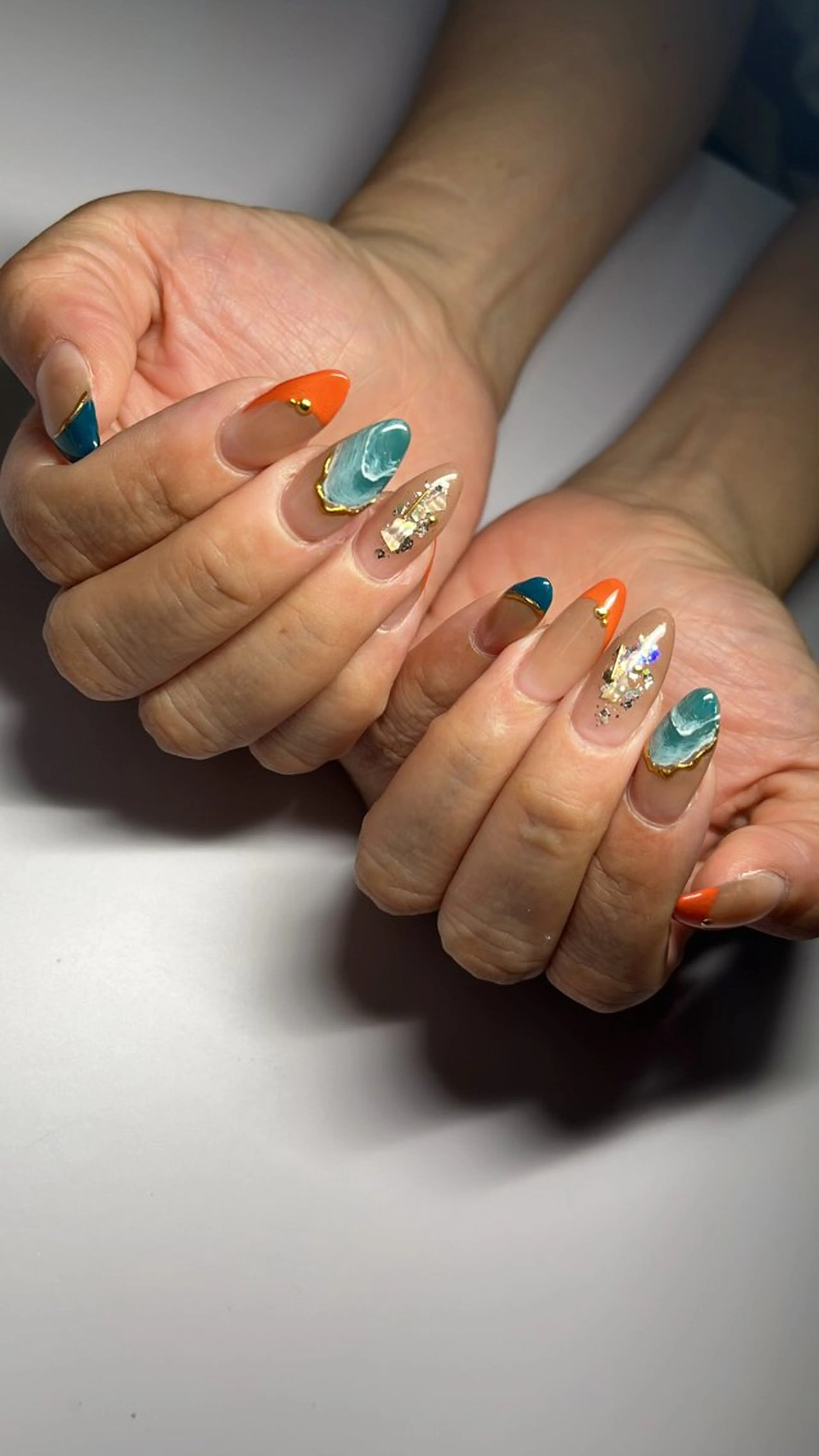 ネイル 夏ネイル ハンドネイル HAIR salonTARGET所属・_______ SAKI NAIL.のネイルデザイン