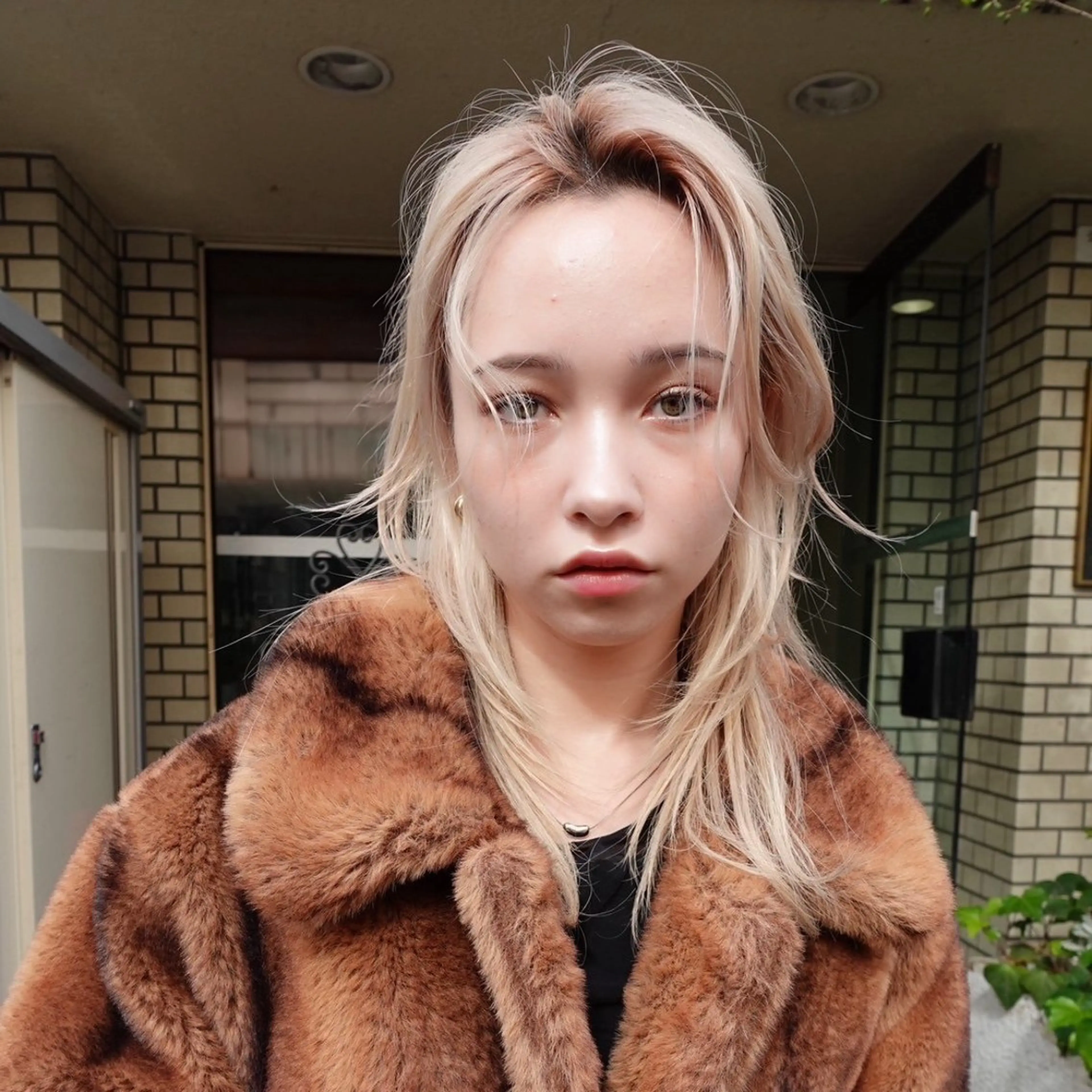 セミロング カット ヘアカラー トリートメント udaハイトーン /ボブ/レイヤーのヘアスタイル