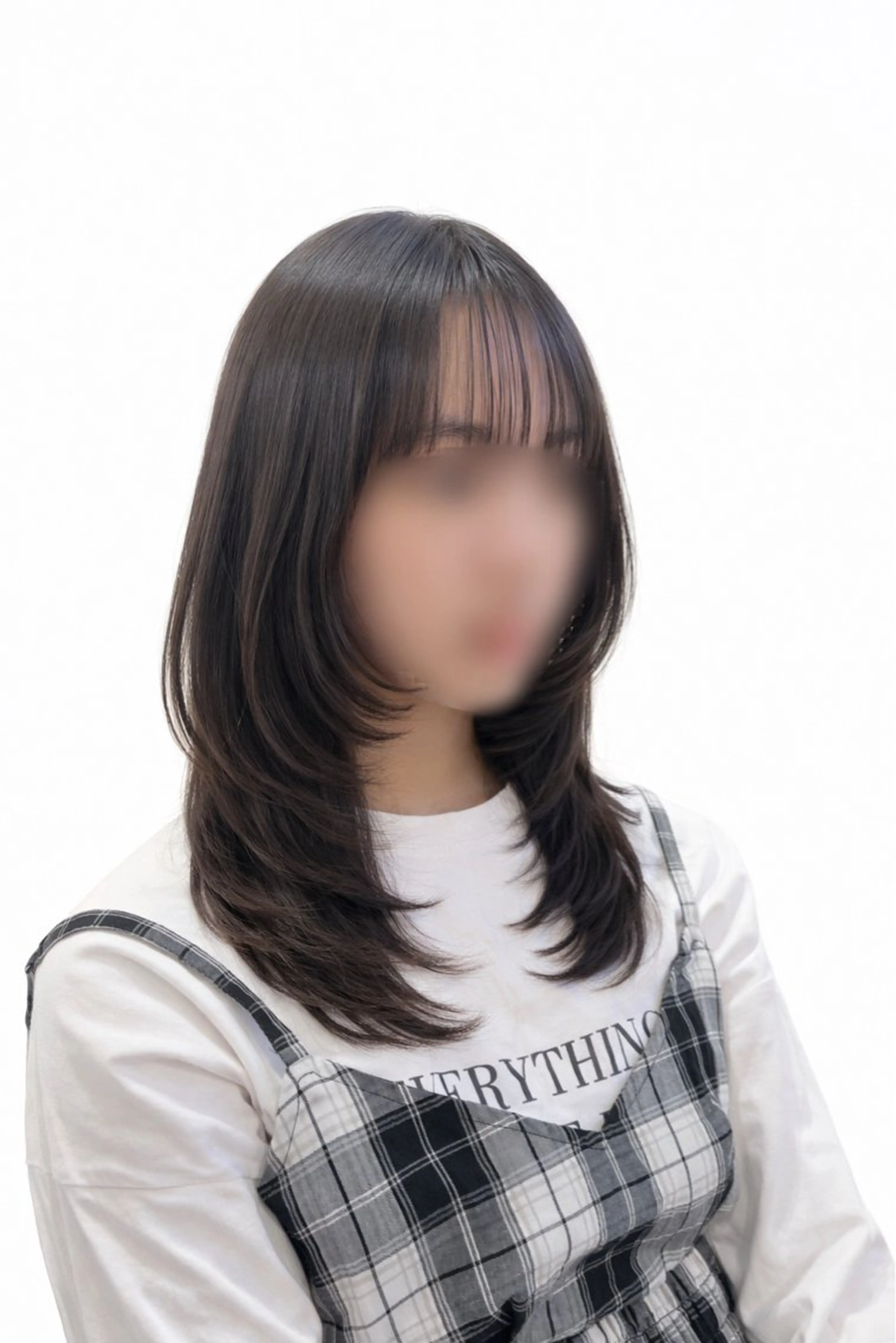 セミロング カット トリートメント 艶髪/レイヤー/ ツグミのヘアスタイル