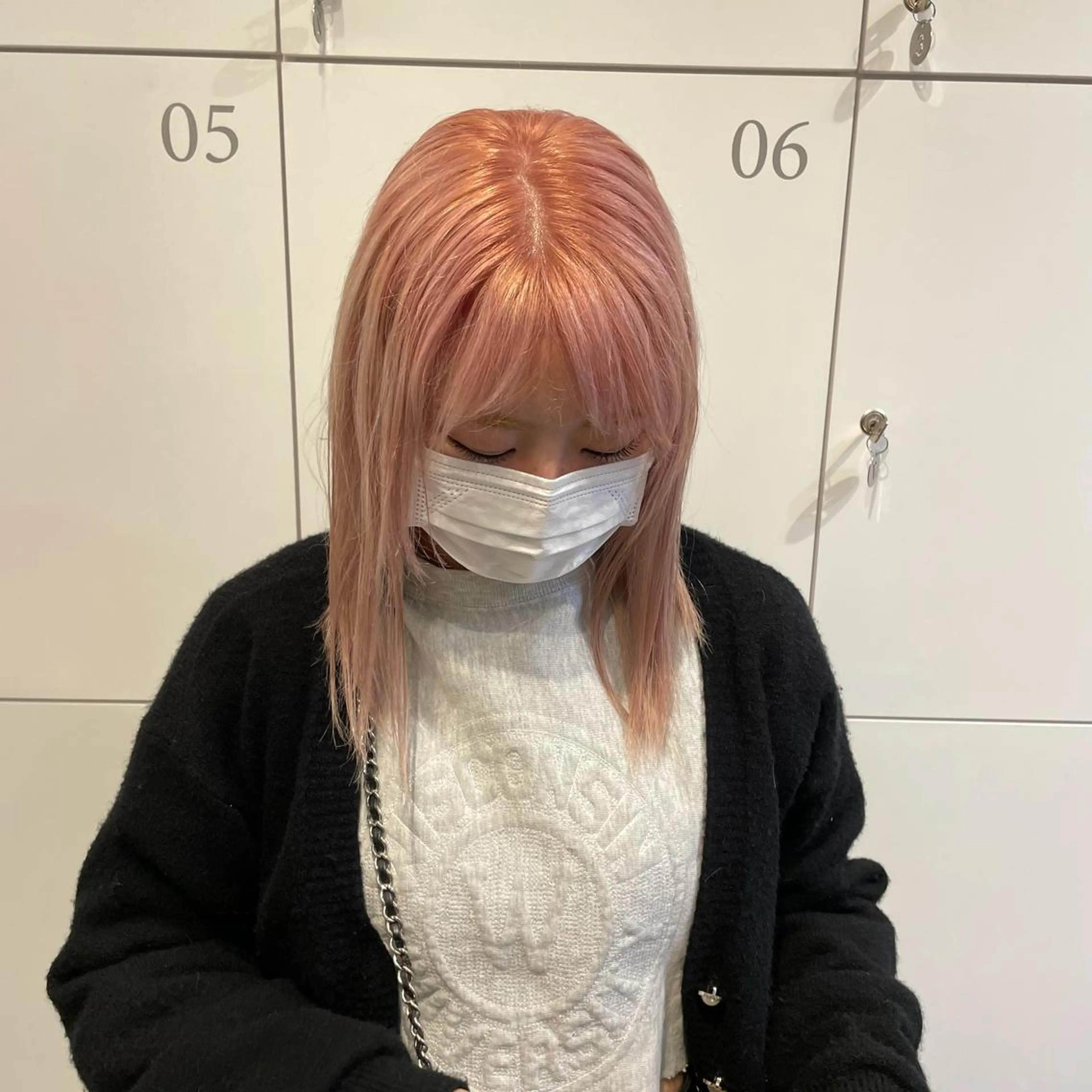 セミロング カラー 小川 舜人のヘアスタイル
