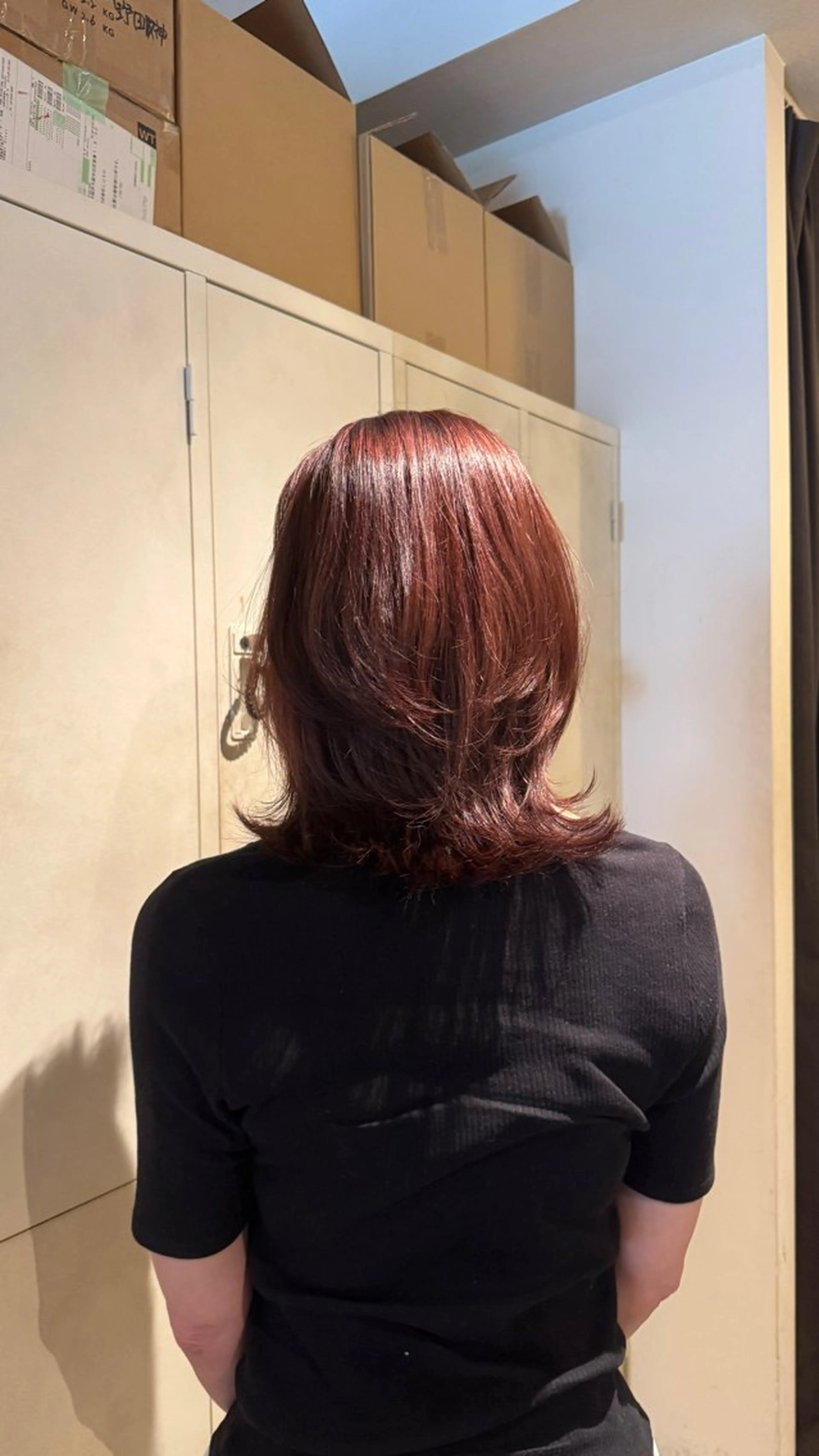 ミディアム カット ヘアカラー トリートメント みく💖レイヤー／海 外ヘア🇺🇸❤️のヘアスタイル