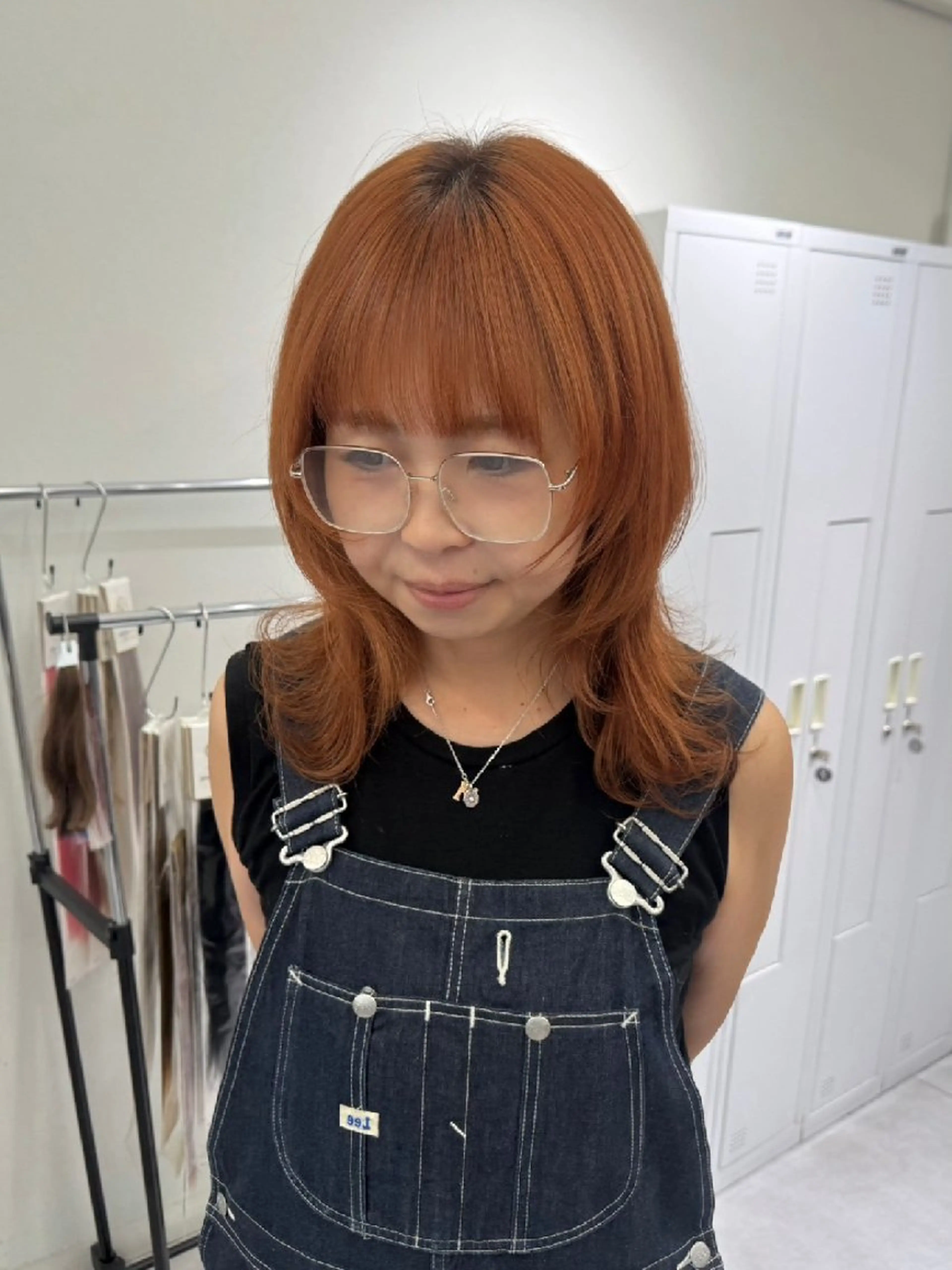 ミディアム カラー piLLon 心斎橋のヘアスタイル