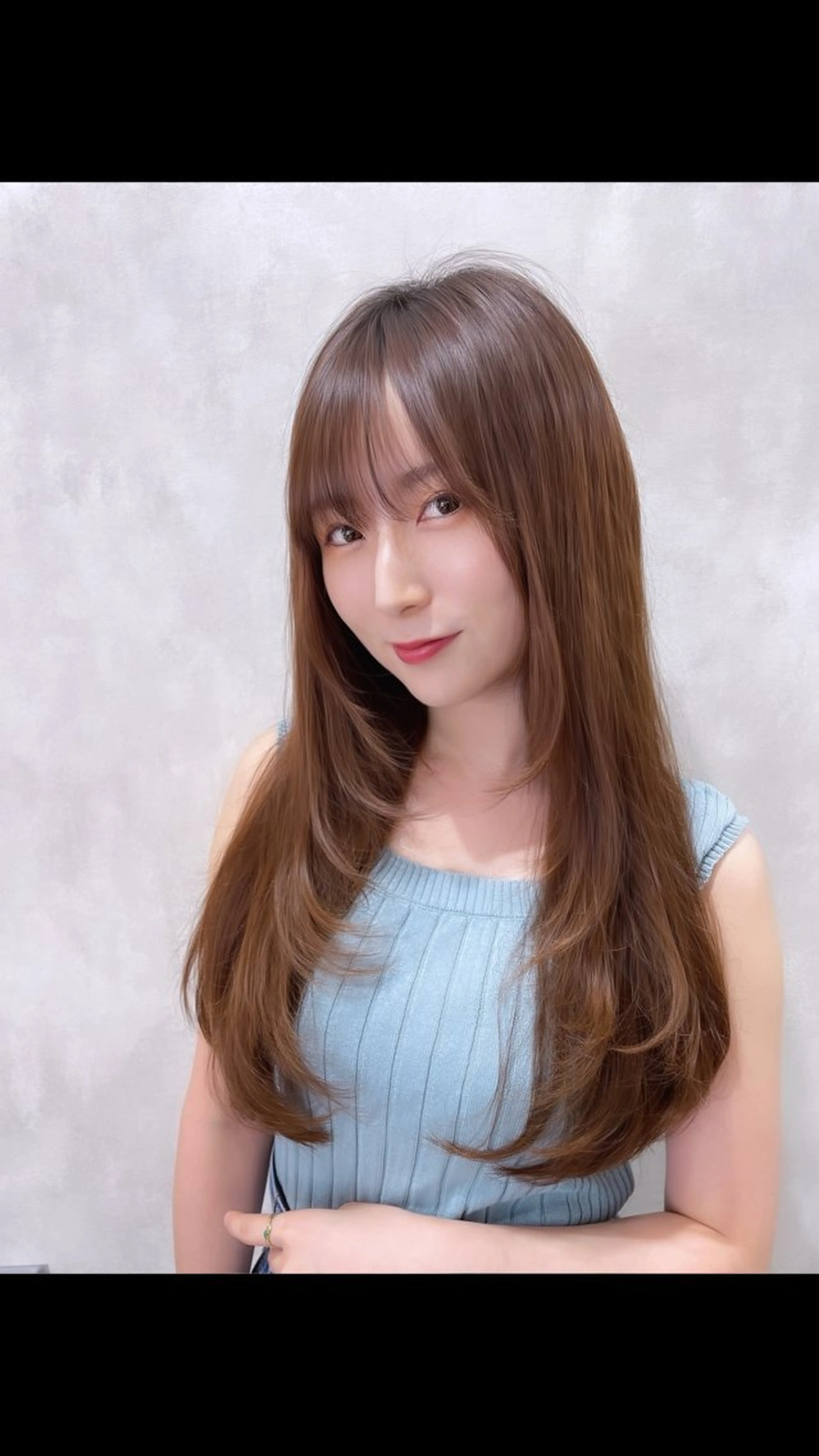 ロング 池袋/韓国/レイヤー 髪質改善/村上けいとのヘアスタイル