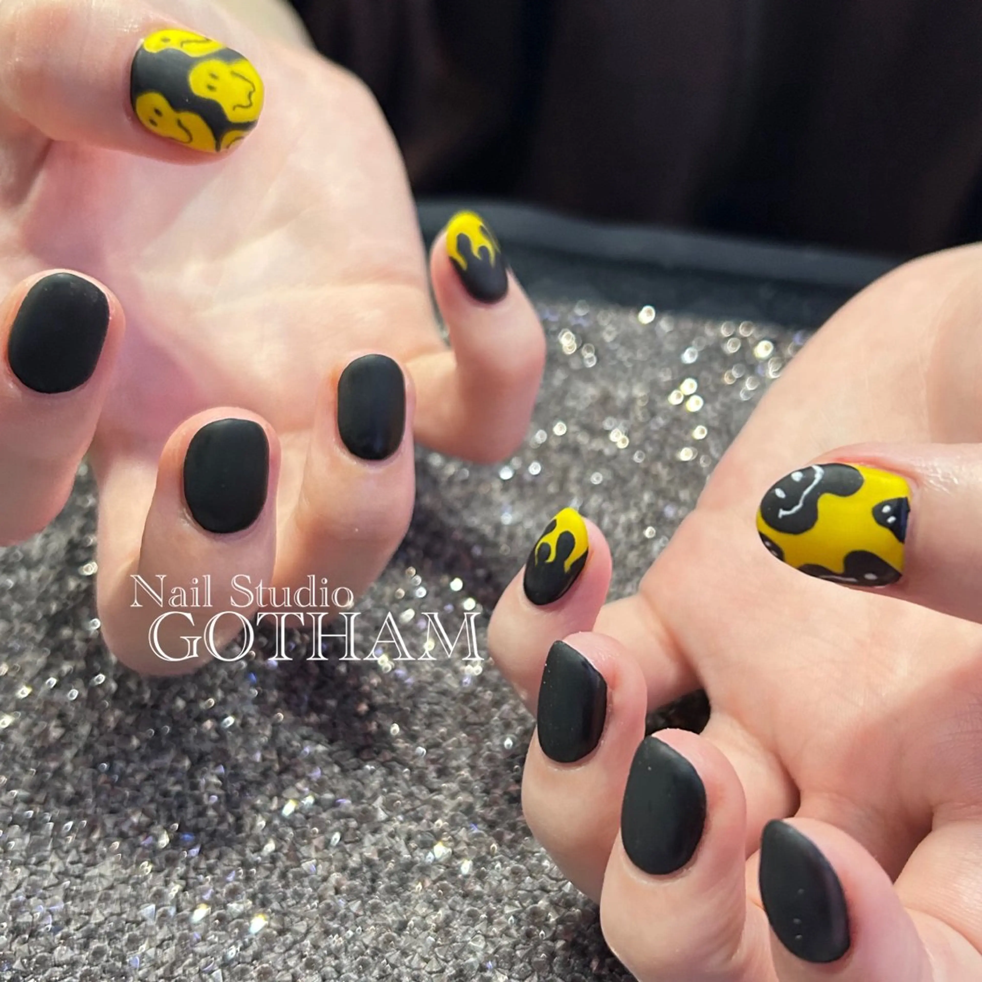 ネイル アートネイル ハンドネイル 高円寺駅からすぐ🌈 ネイルGOTHAMのネイルデザイン