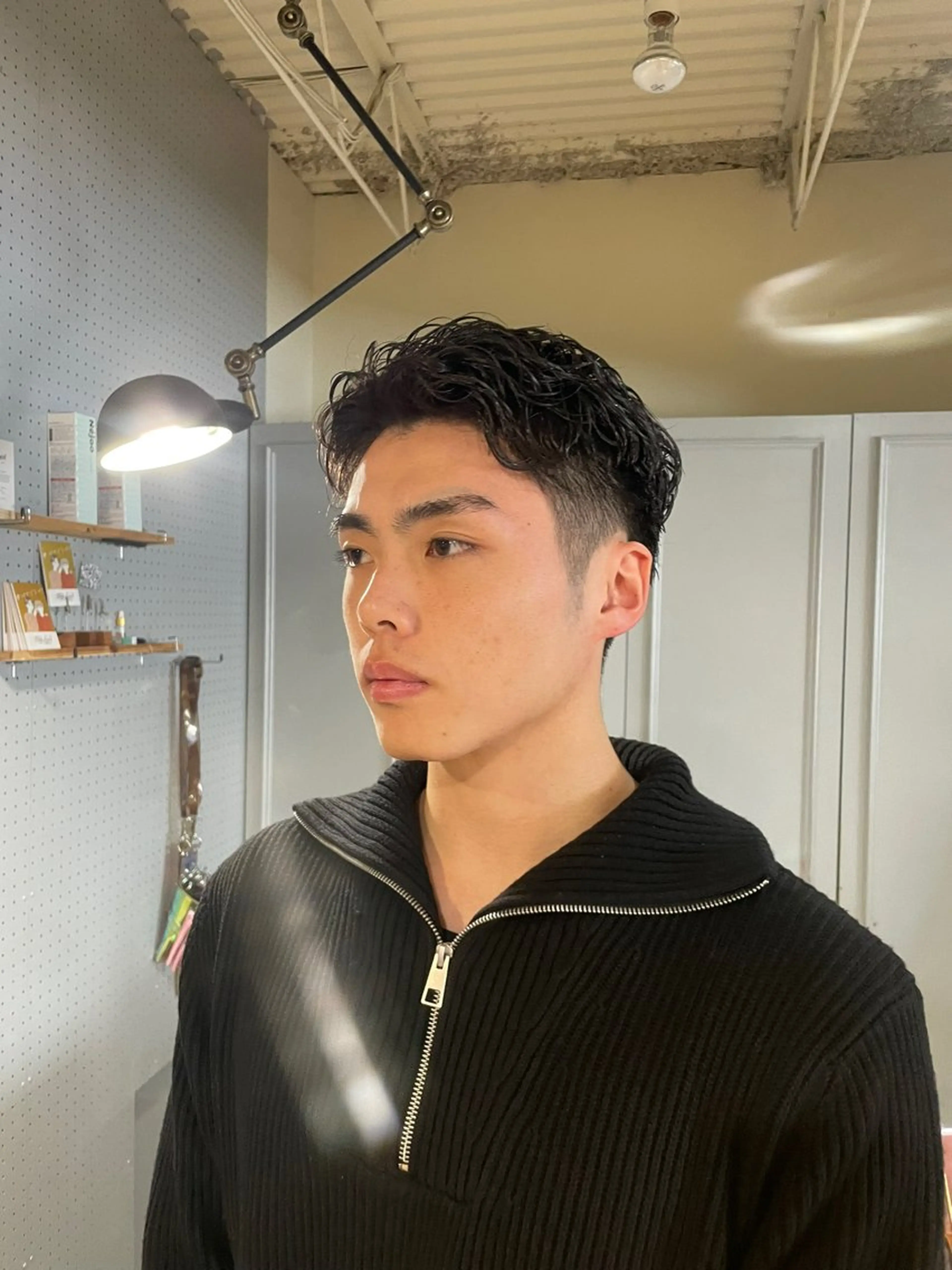 ショート パーマ メンズ カット パーマ 🤩噂のMr.髪ポジ ティブ®️yu🤩のヘアスタイル