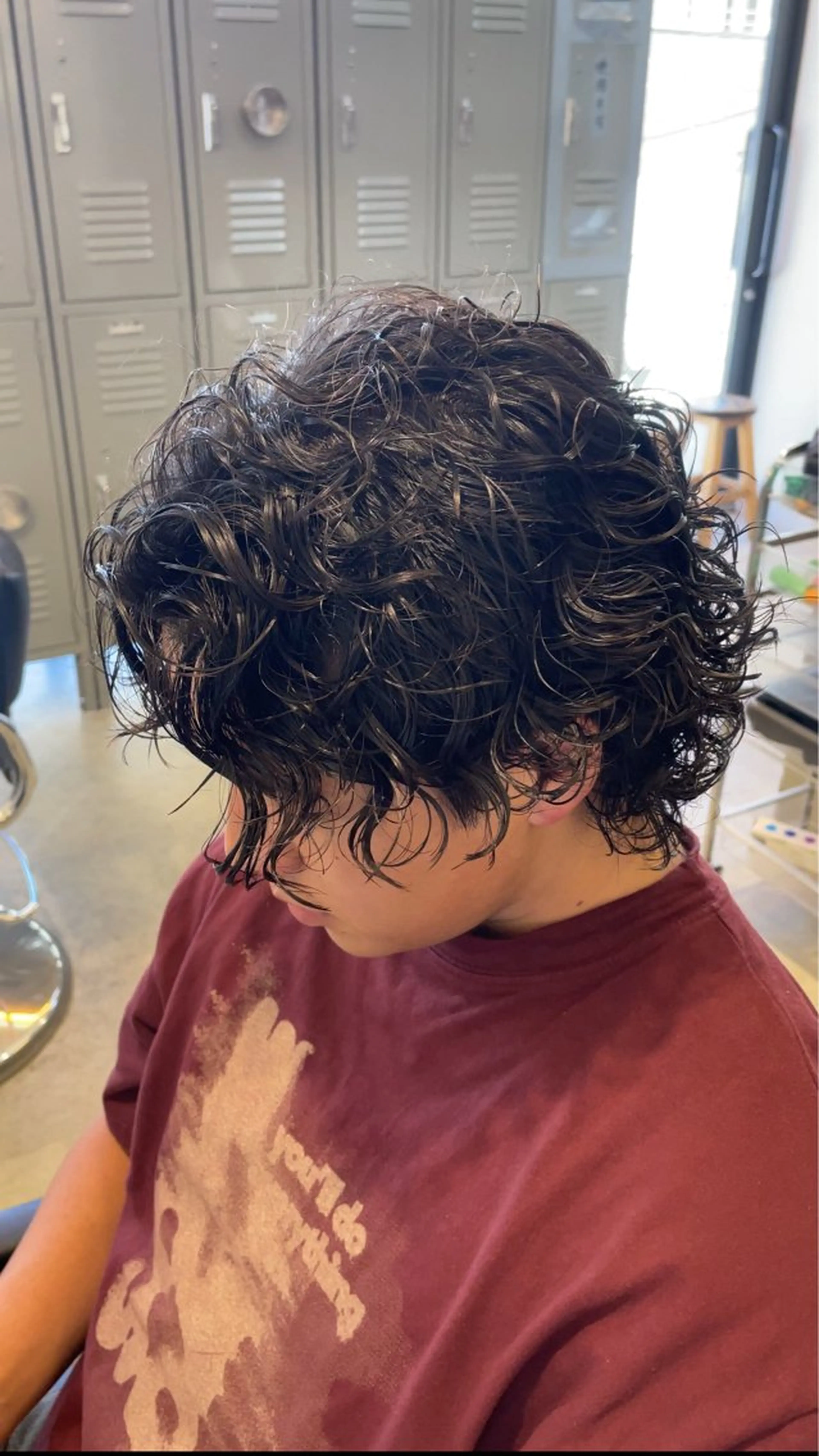 パーマ メンズ 波巻きパーマ メンズウルフカット ウルフカット カット パーマ fifth 武正 琉生のヘアスタイル