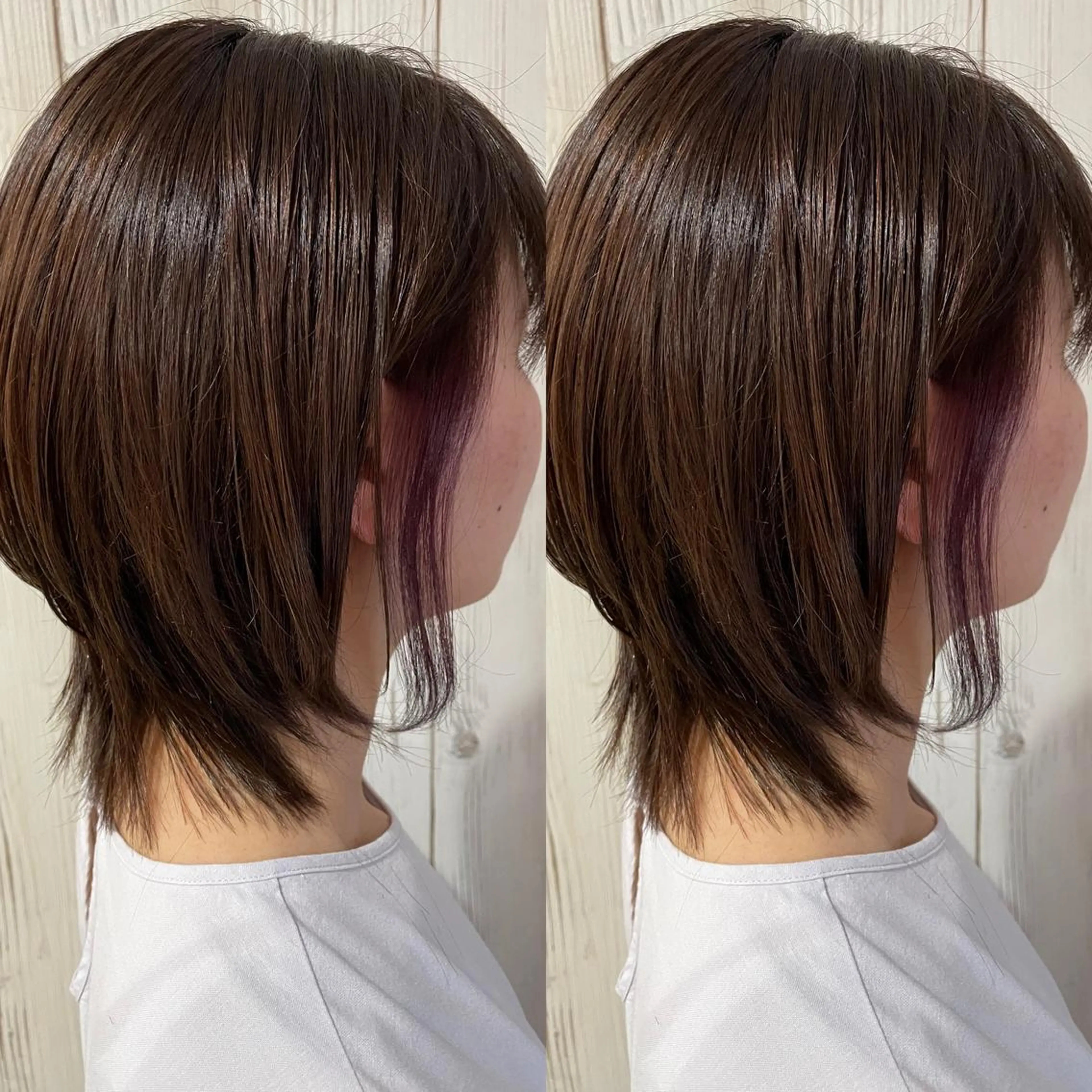 ショート カラー イヤリングカラー カット ヘアカラー ヘアサロンオスカー 岸和田蛸地蔵店のヘアスタイル