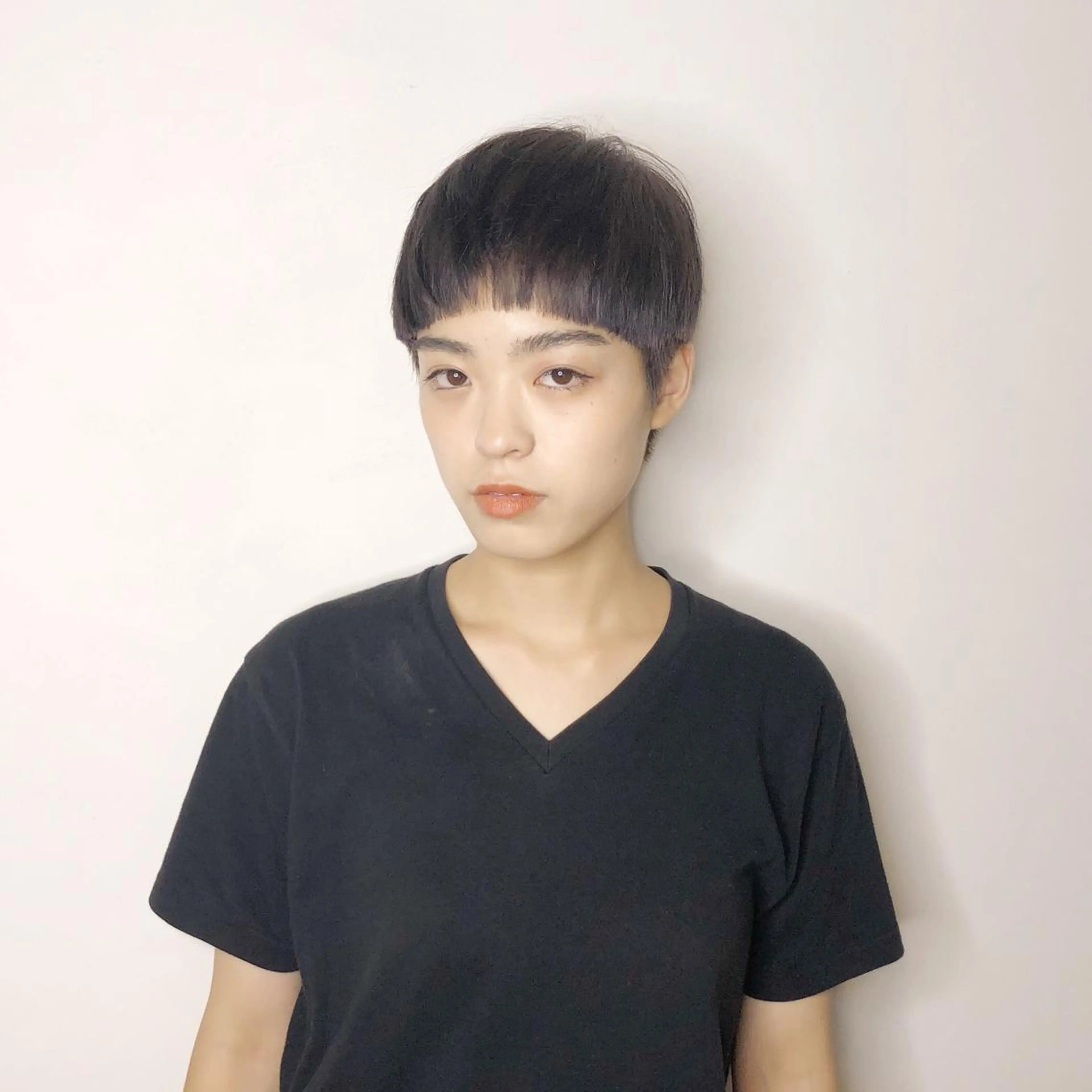 ショート カラー カラーモデル募集中 美容室ハピスのヘアスタイル