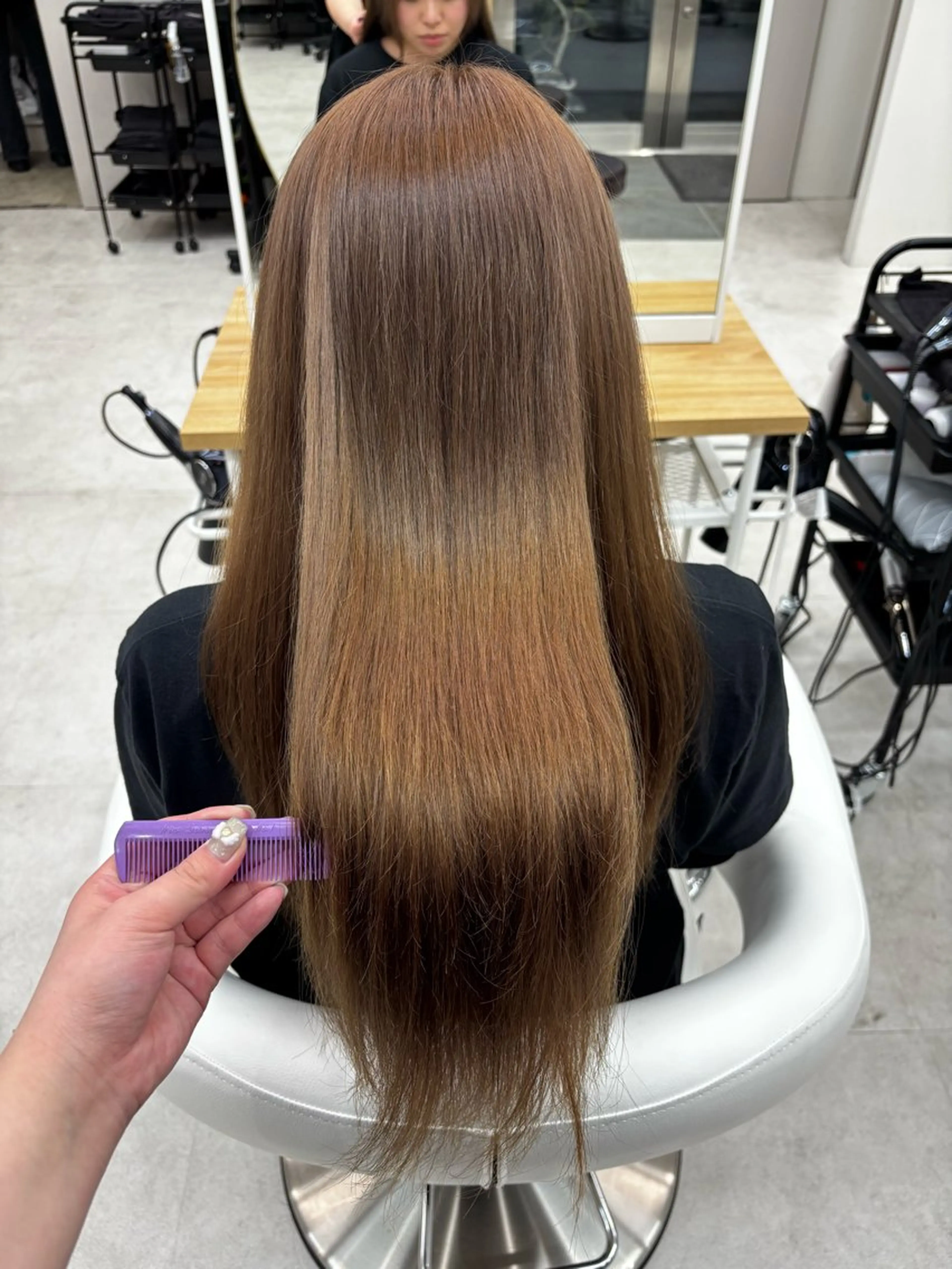 ロング トリートメント 𝗆𝗂𝗒𝗎 🐈‍⬛🎀のヘアスタイル