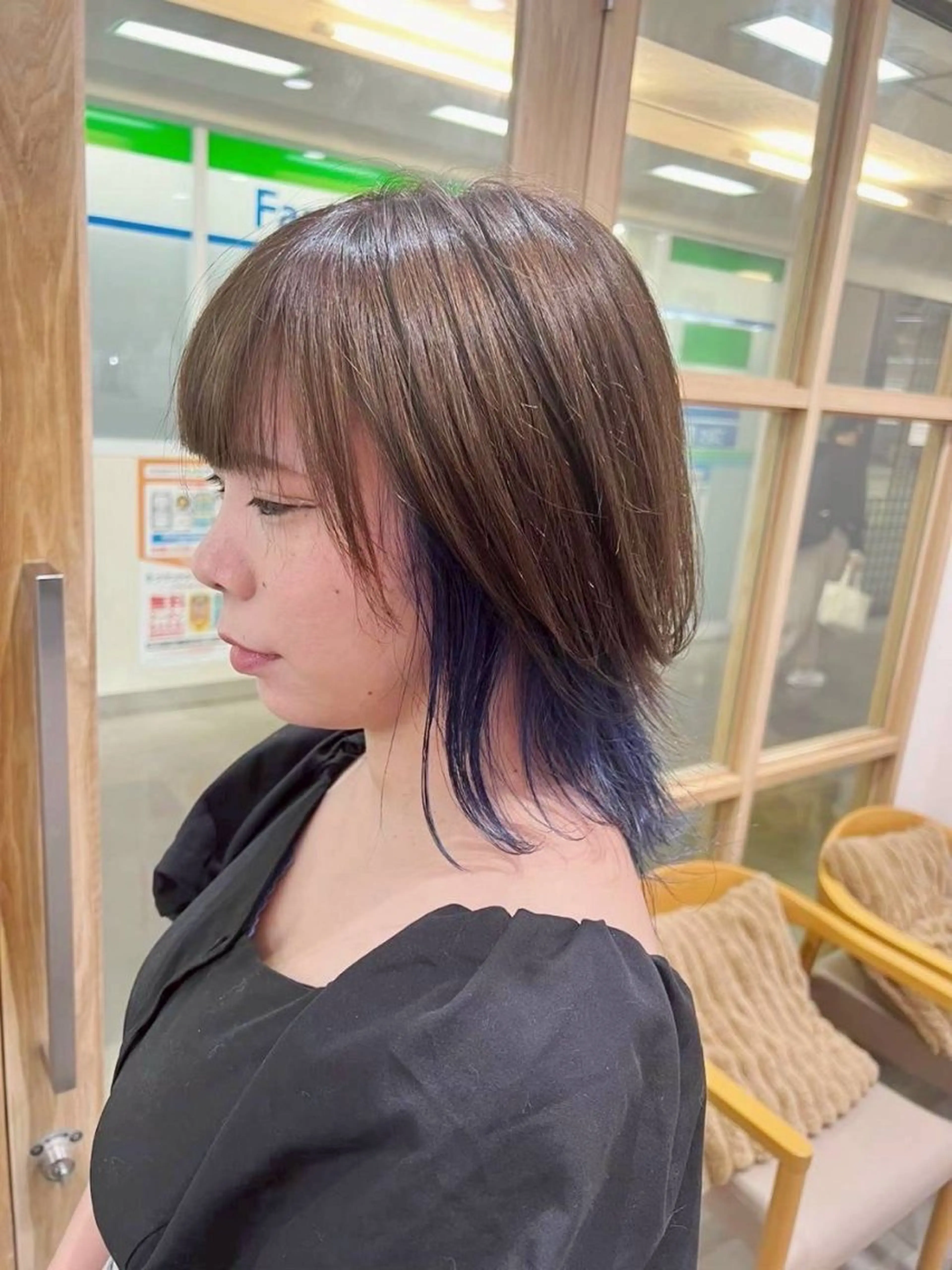 ミディアム カラー レイヤー/ショート chere狭山のヘアスタイル