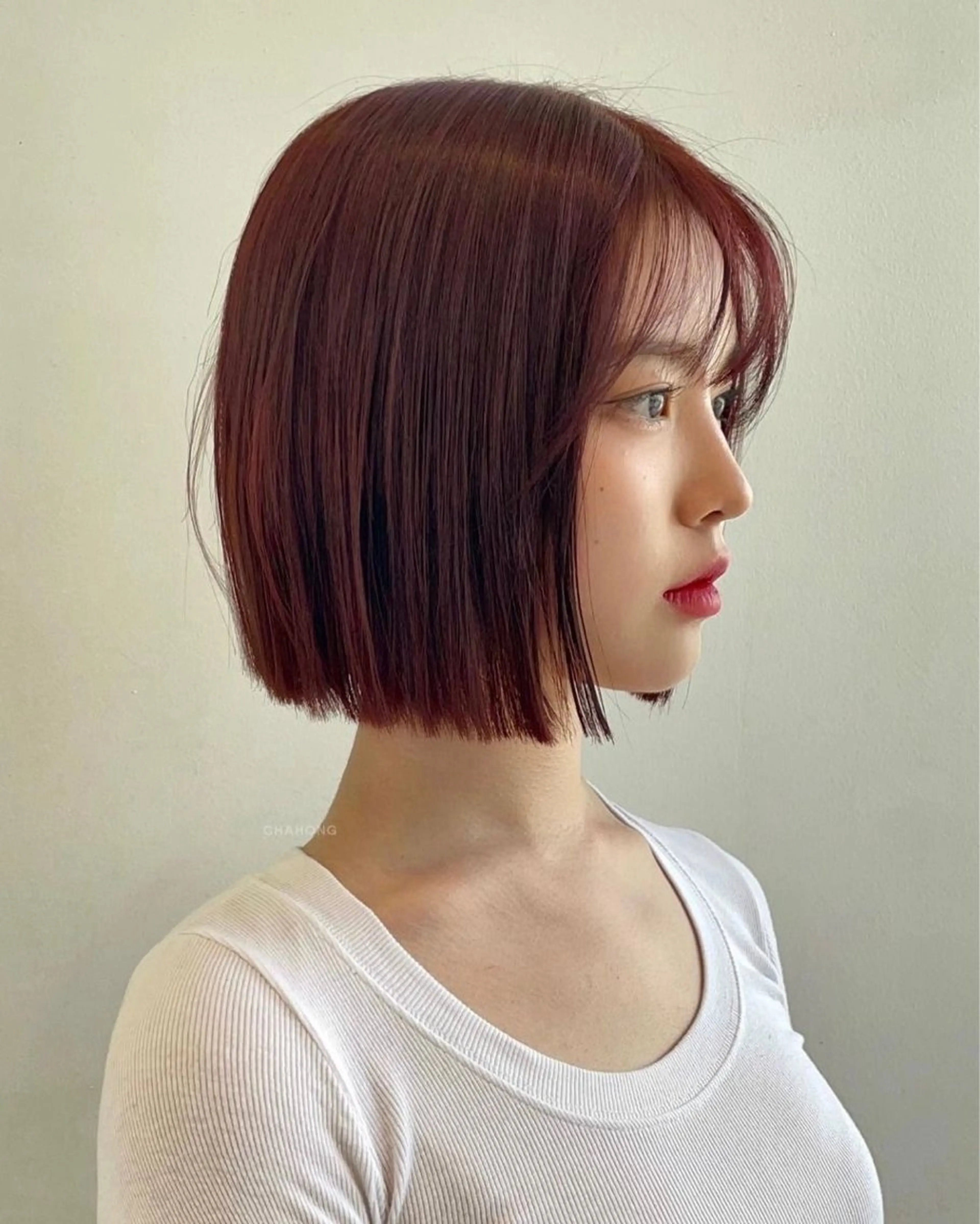 ショート カラー カット ヘアカラー レイヤーカット/ボブ 似合わせ/透明感カラのヘアスタイル