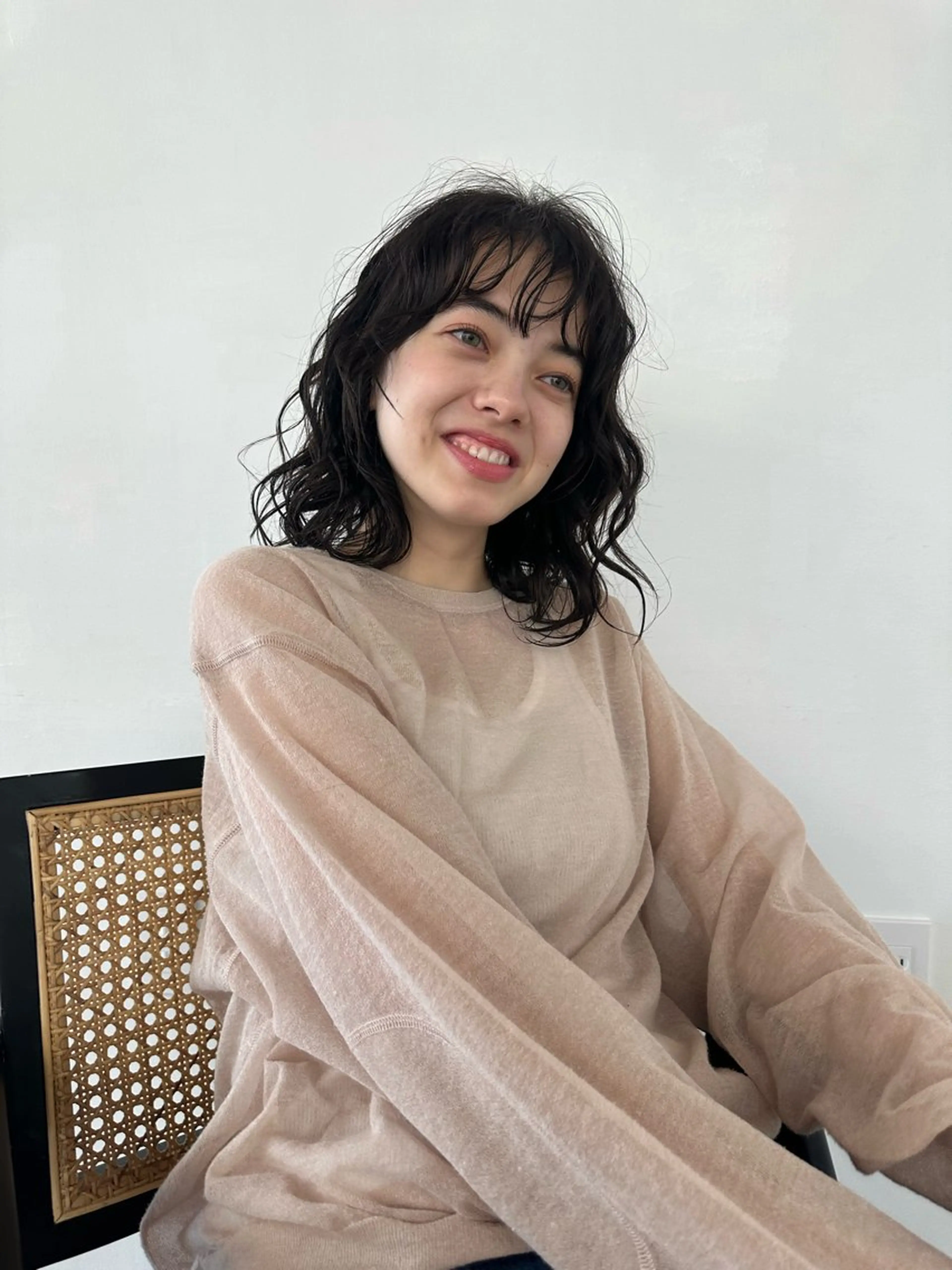 ミディアム パーマ ミディアムパーマ さとう あやかのヘアスタイル