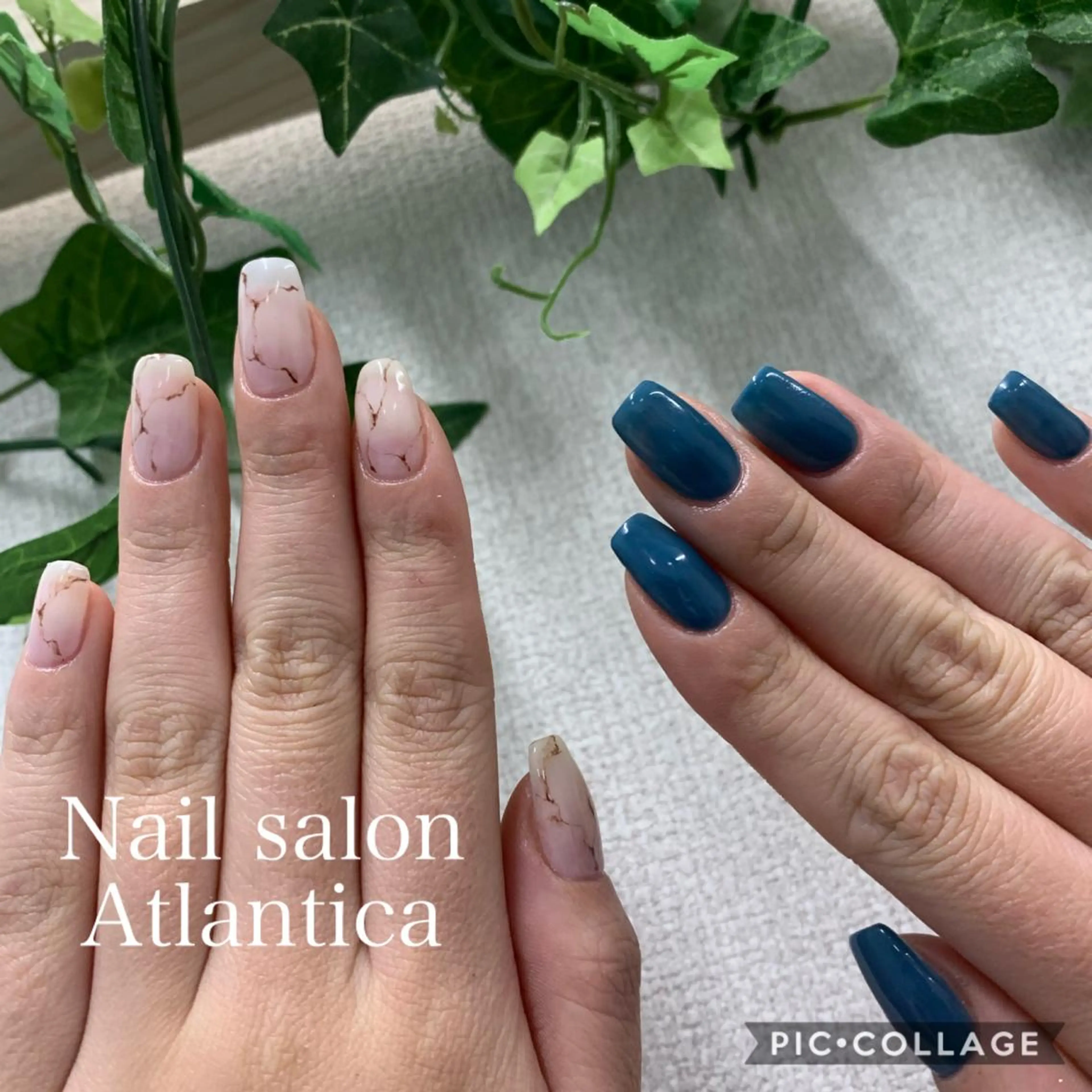 ネイル スクエアネイル ハンドネイル Nail salon ✩ ｱﾄﾗﾝﾃｨｶのネイルデザイン