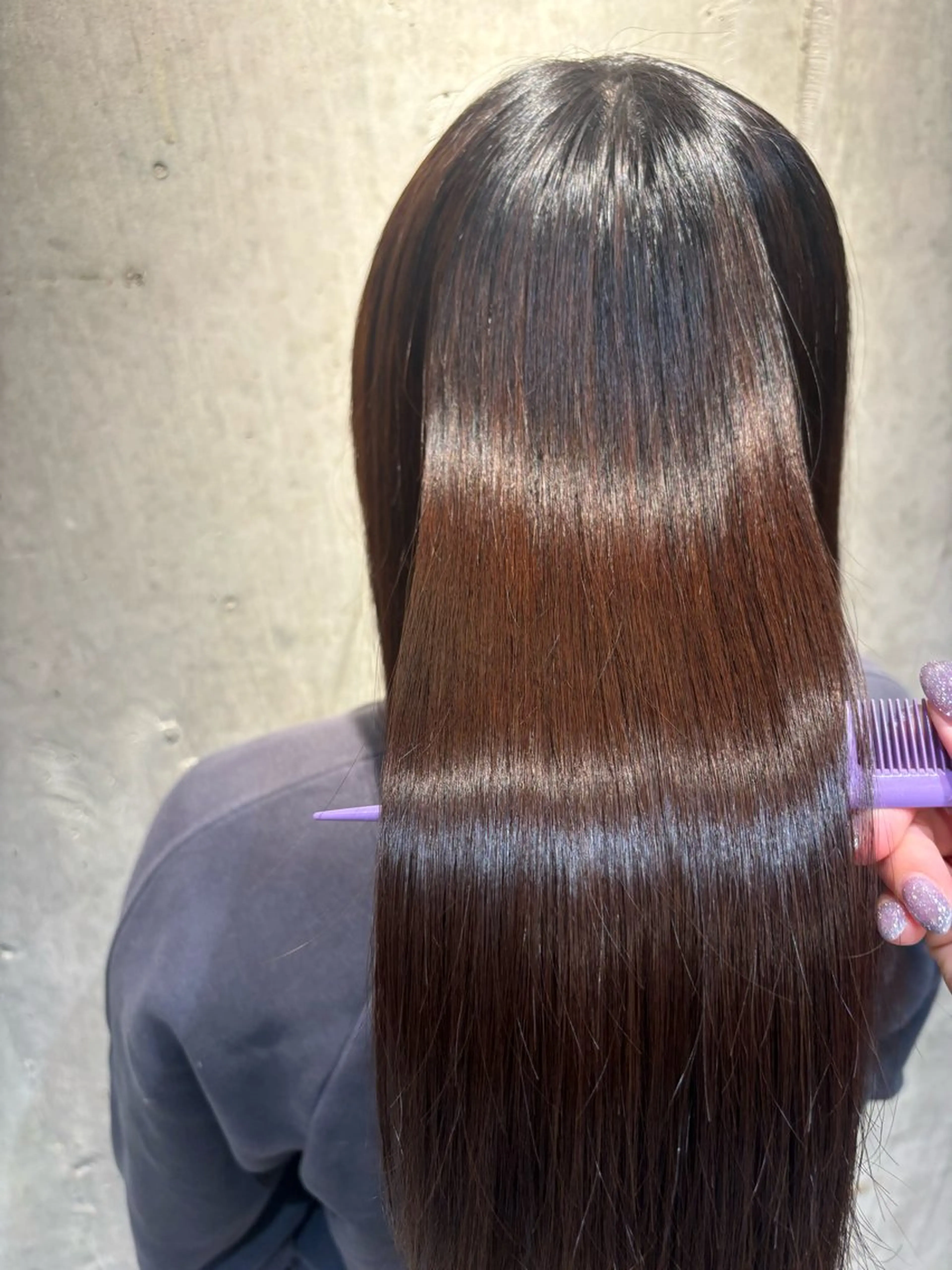 ロング 縮毛矯正 透明感カラー/ 矯正/まな⭐️のヘアスタイル