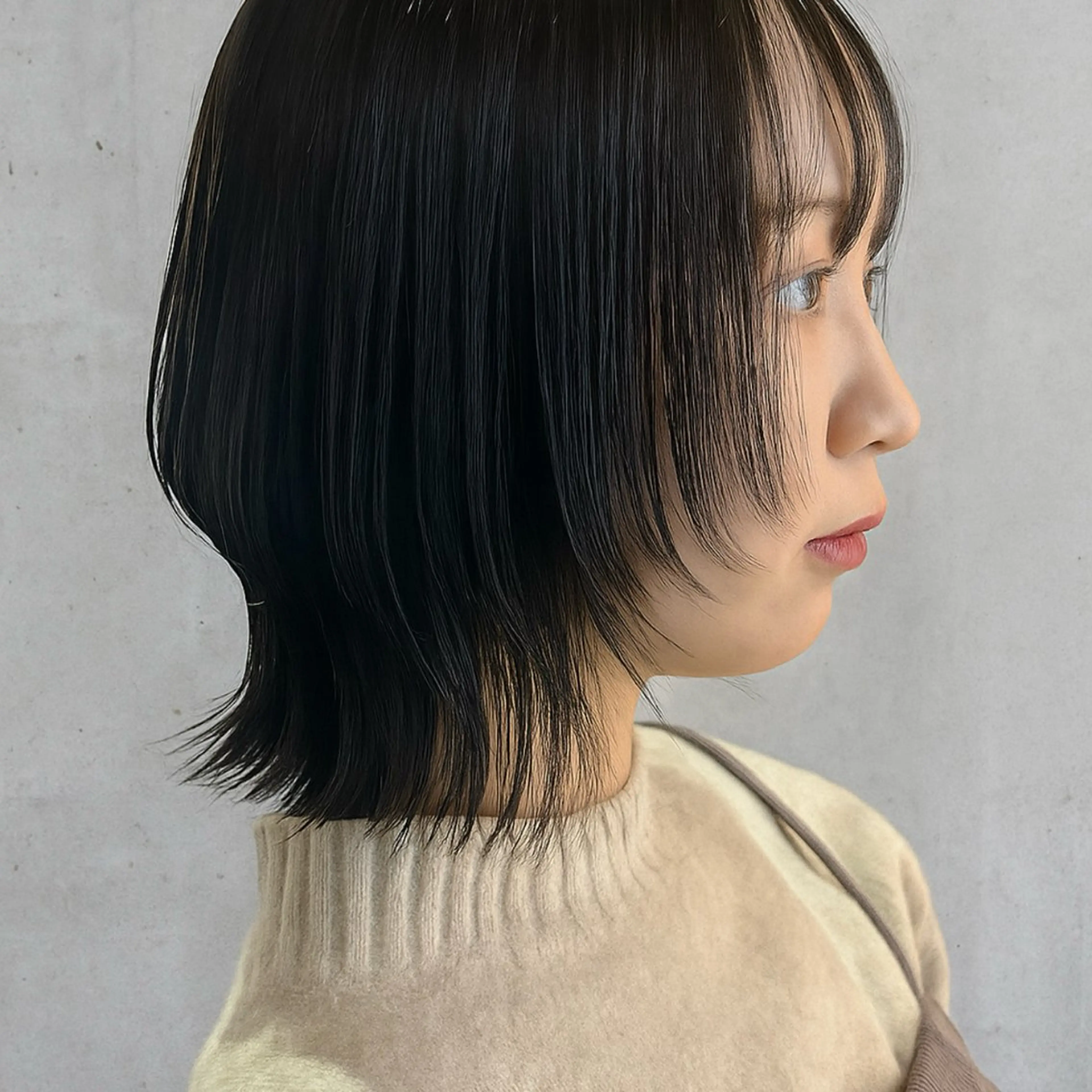 ショート カラー ボブレイヤー ボブ 顔周りカット 髪質改善 レイヤーカット カット ヘアカラー トリートメント 【nui 茨木】 清水優のヘアスタイル