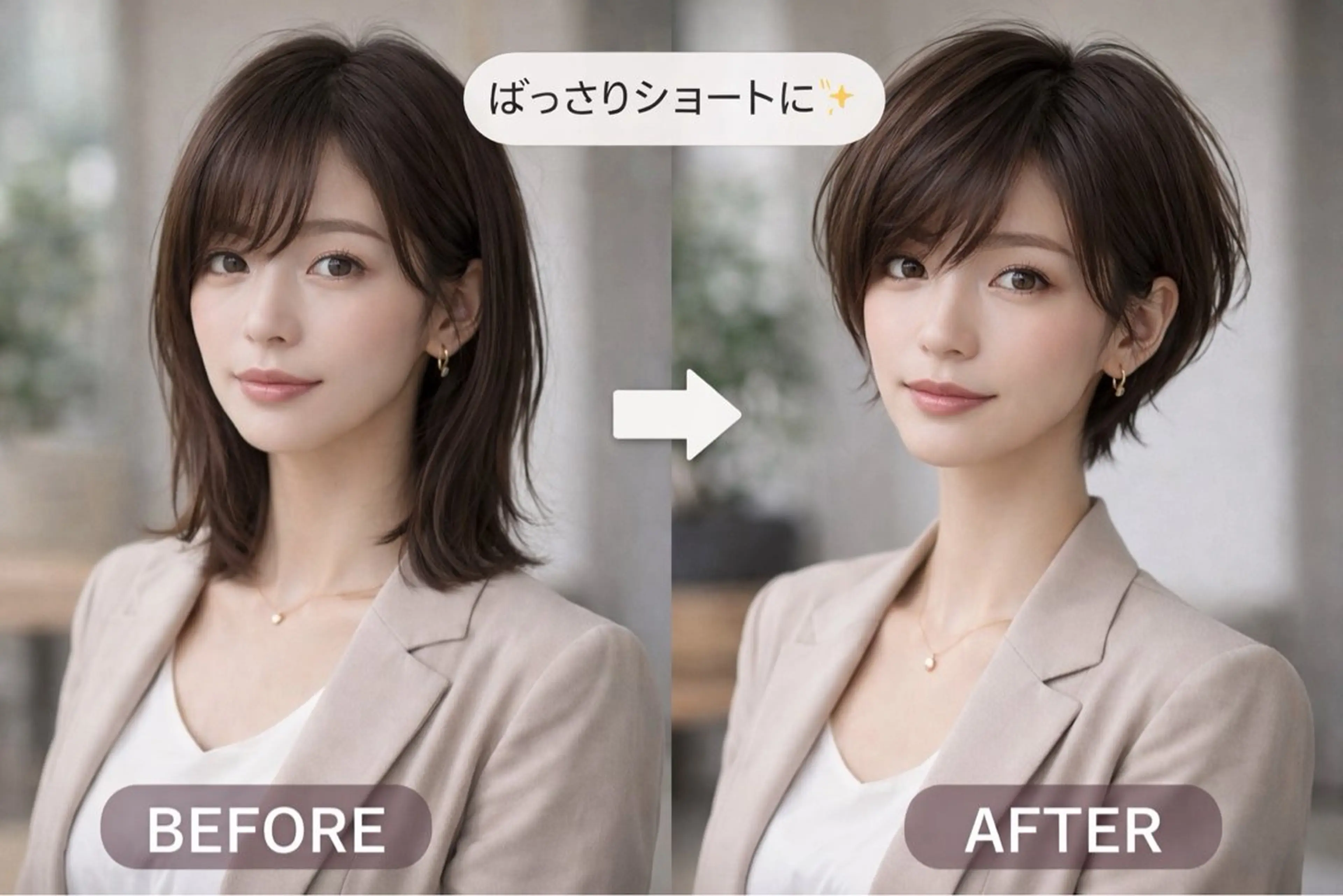 ✨前髪縮毛+カット✂️3000円→1500円🤍ミニモ限定✨の写真