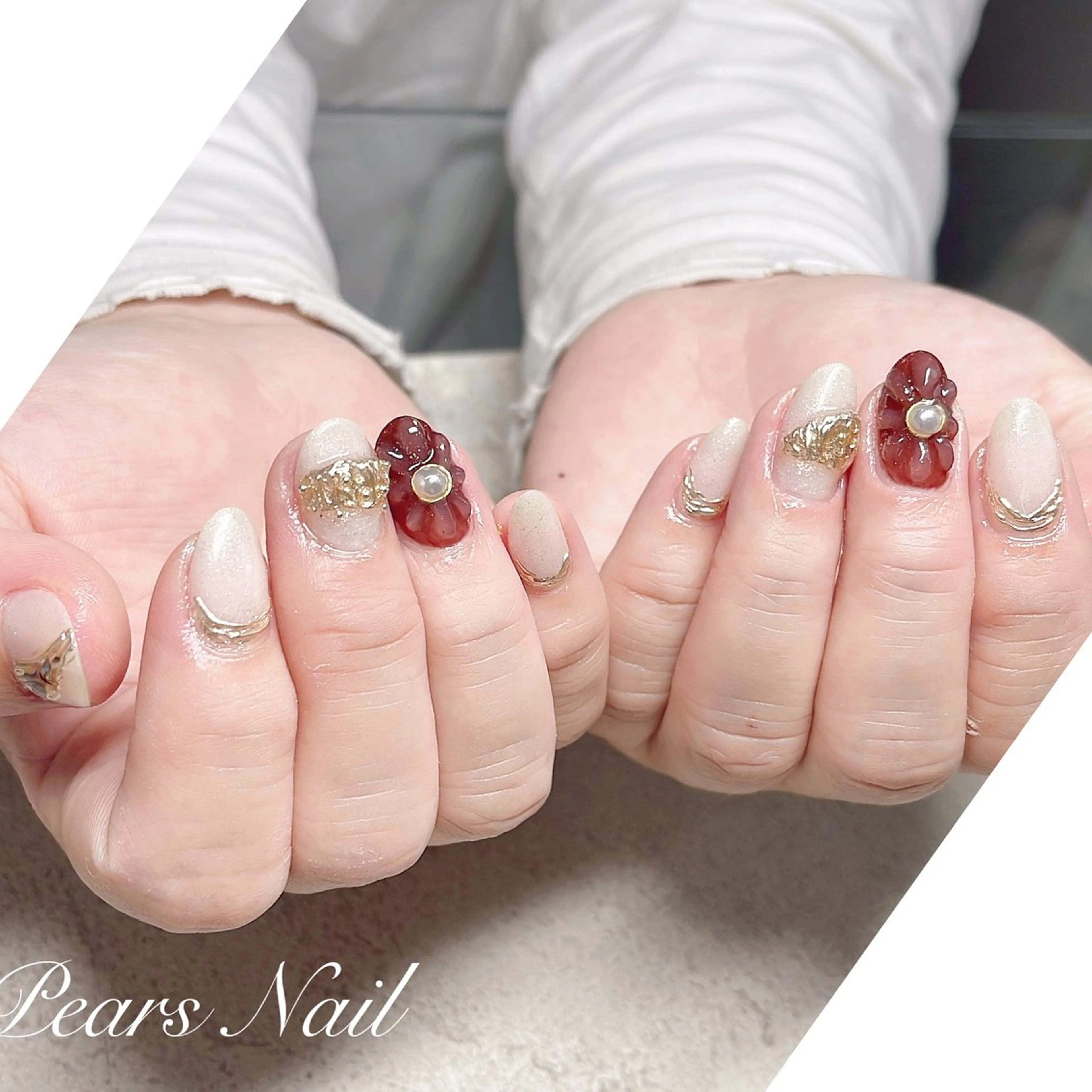 ネイル ハンドネイル Pears Nail MARIのネイルデザイン