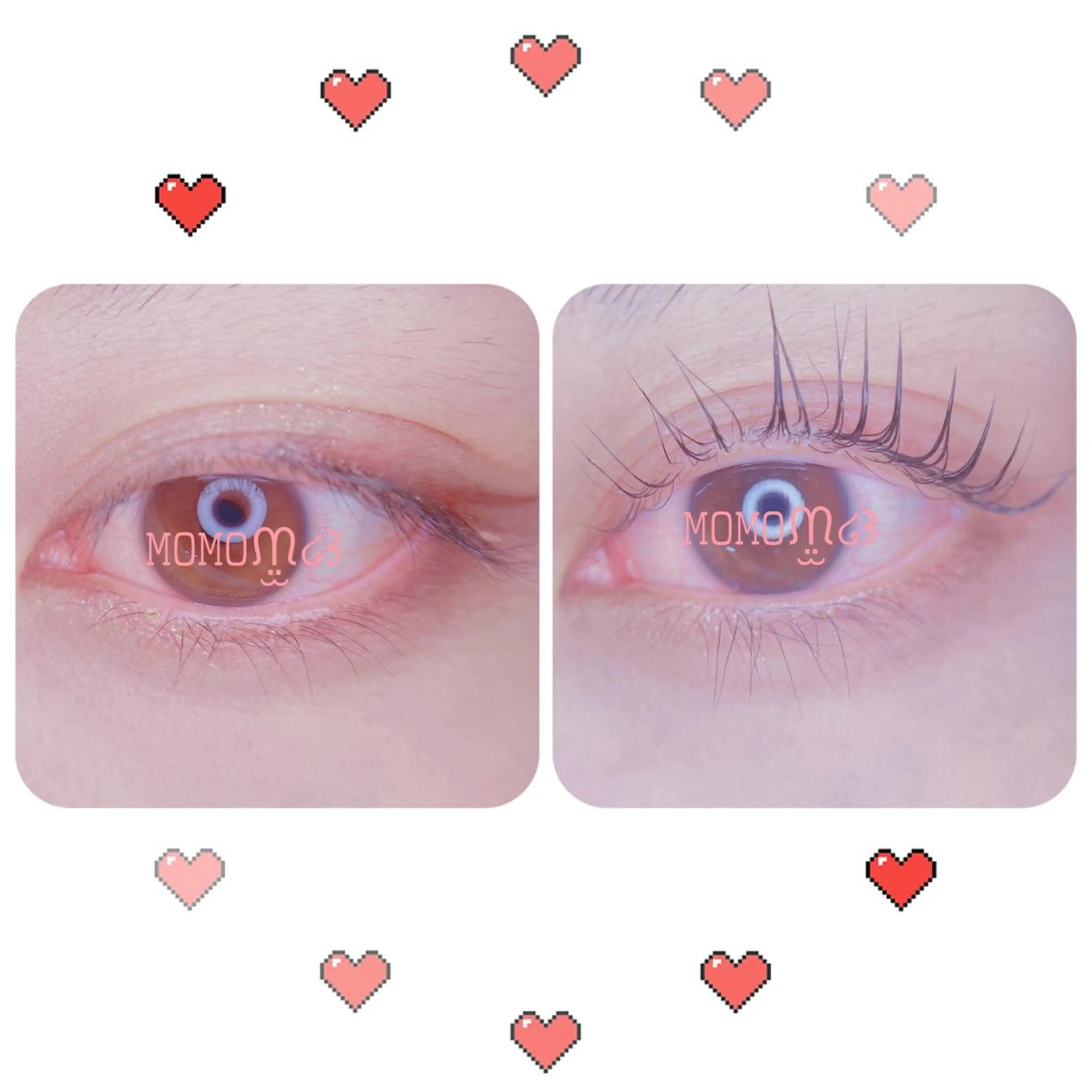 マツエク・マツパ フラットラッシュ ナチュラル パリジェンヌラッシュリフト 下まつげエクステ 一重×まつ毛パーマ マツパ モテデザインのプロ モモ🍑のマツエク・マツパデザイン