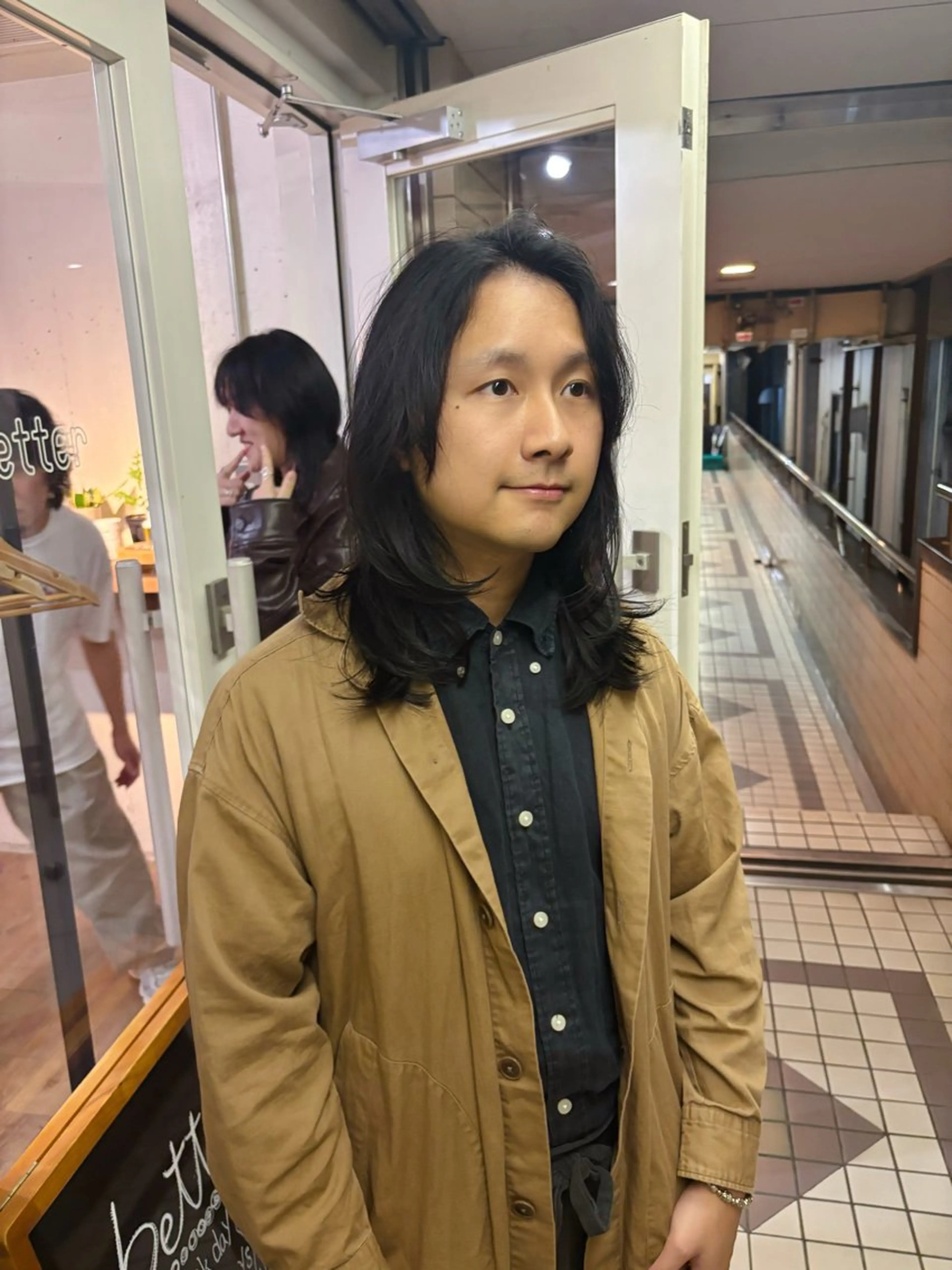 ミディアム パーマ メンズ kaito パーマ募集！🔵のヘアスタイル