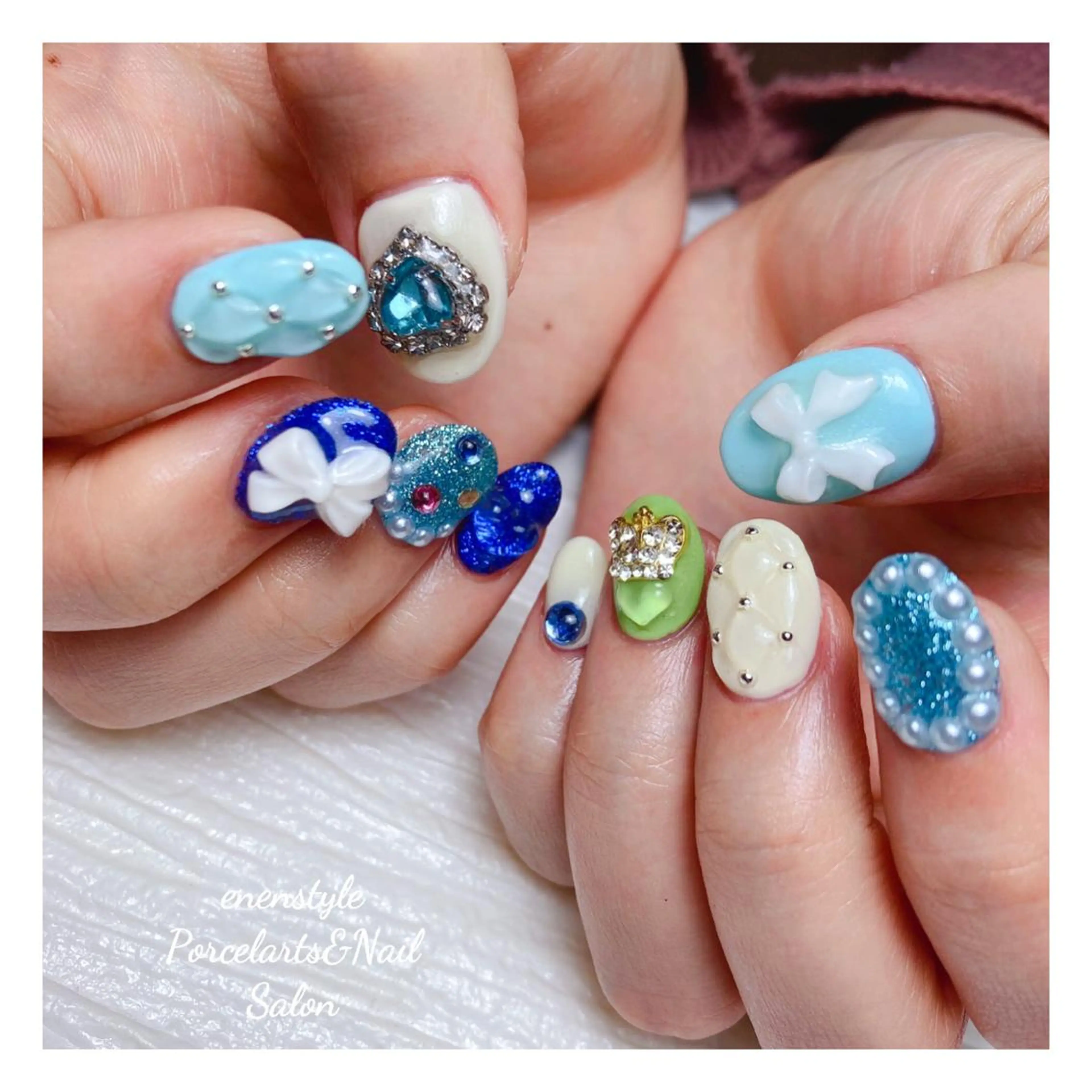 ミディアム ネイル 👑enen style👑のネイルデザイン