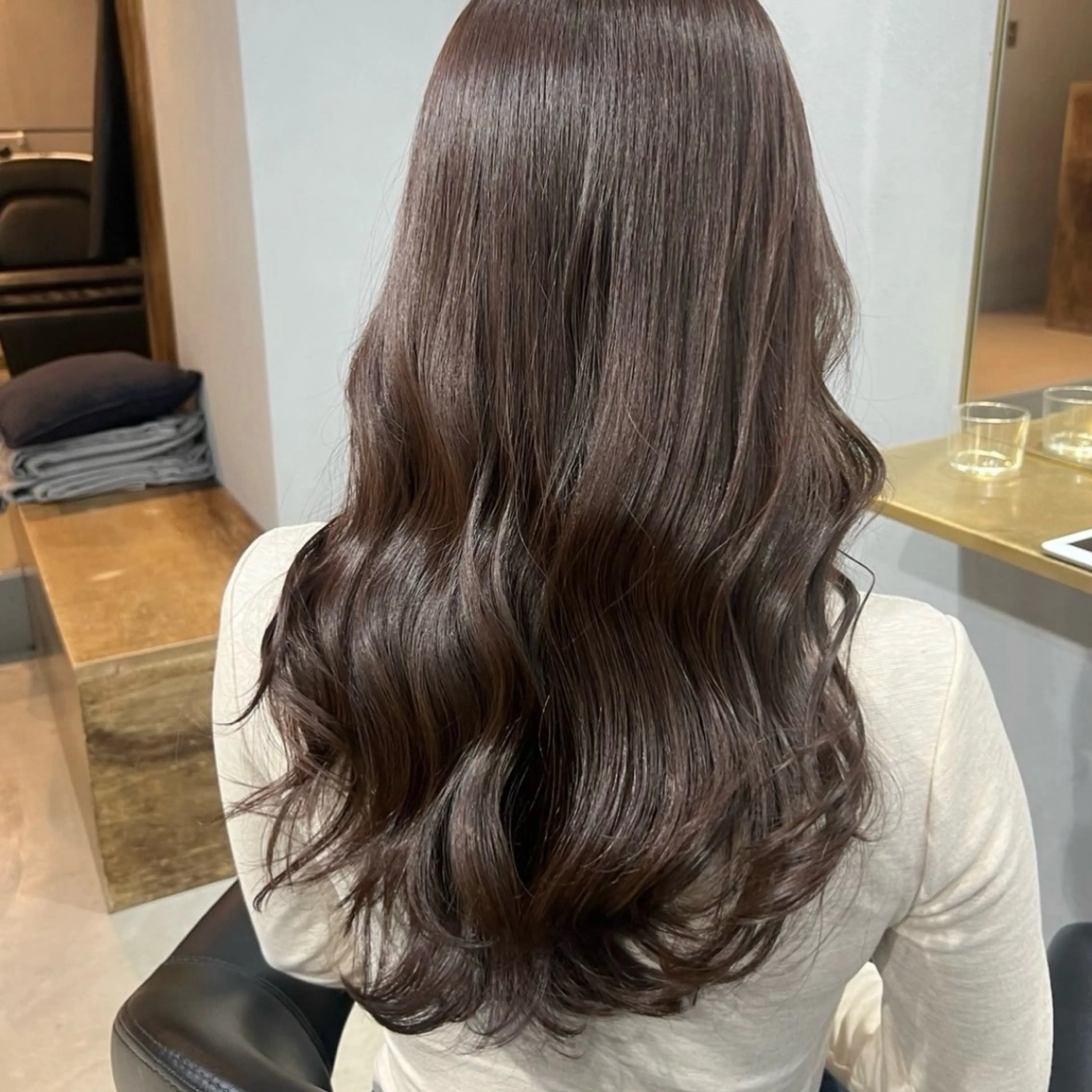 ロング カラー カット ヘアカラー トリートメント akane/ボブ /ブラウンベージュのヘアスタイル