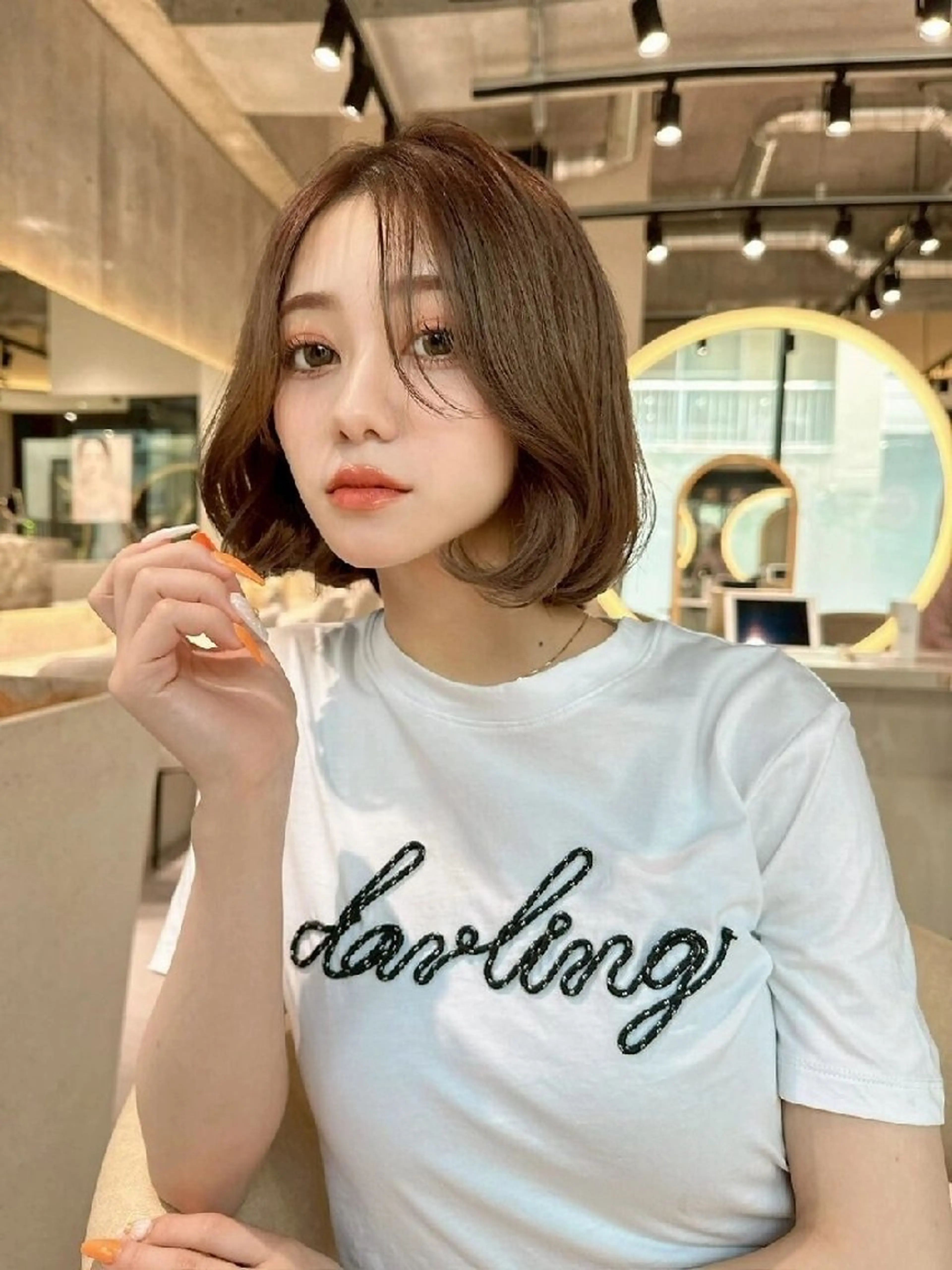 ショート カラー カット ヘアカラー トリートメント Lond Roleのヘアスタイル
