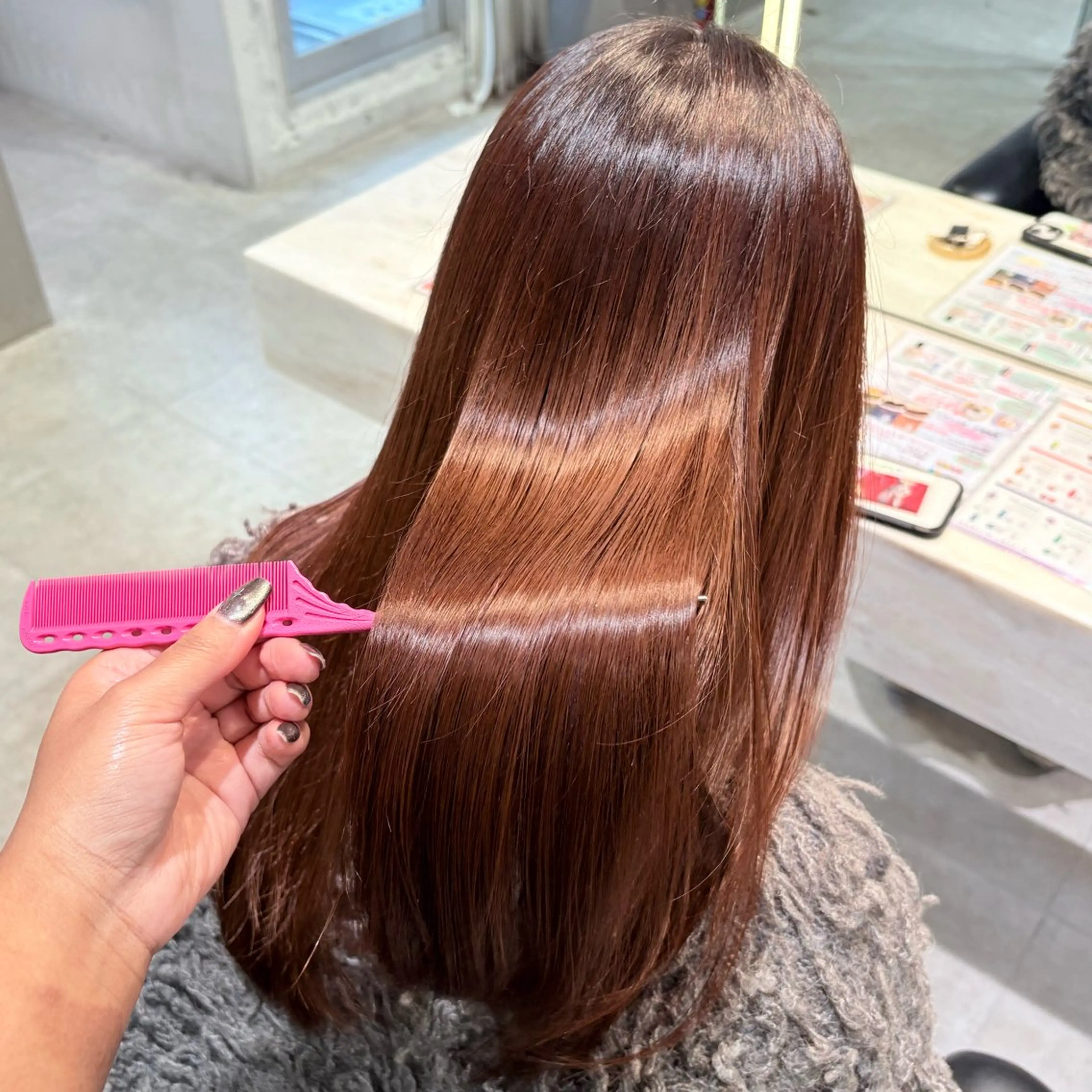 ロング カラー カット ヘアカラー トリートメント 縮毛矯正/Wカラー /アレンジ🌙あまにのヘアスタイル