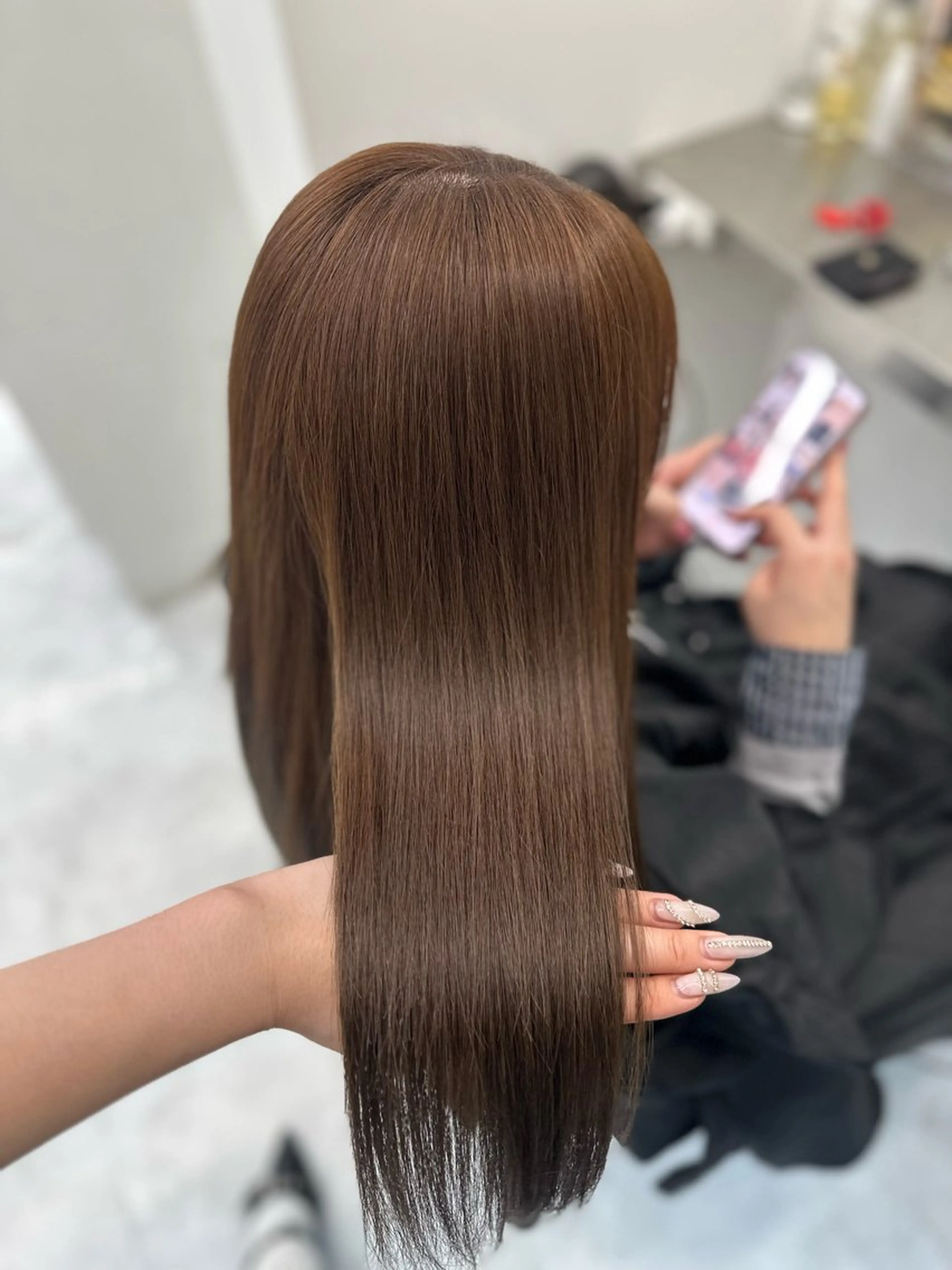 ロング カラー ヘアカラー トリートメント 上品モテヘア🩶 karen🩶のヘアスタイル
