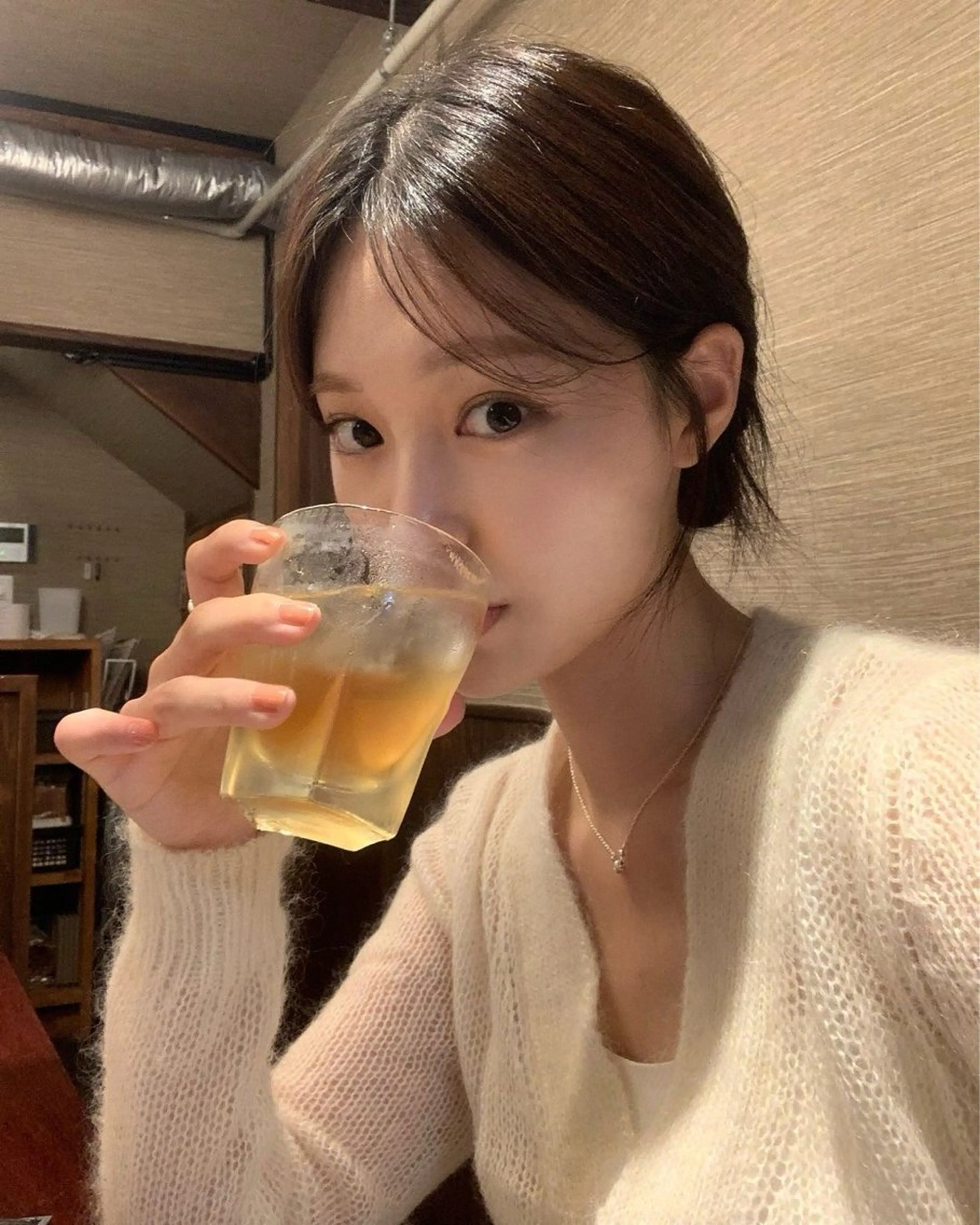 ロング カラー カット ヘアカラー トリートメント 莉乃/縮毛矯正/髪質 改善/艶カラーのヘアスタイル