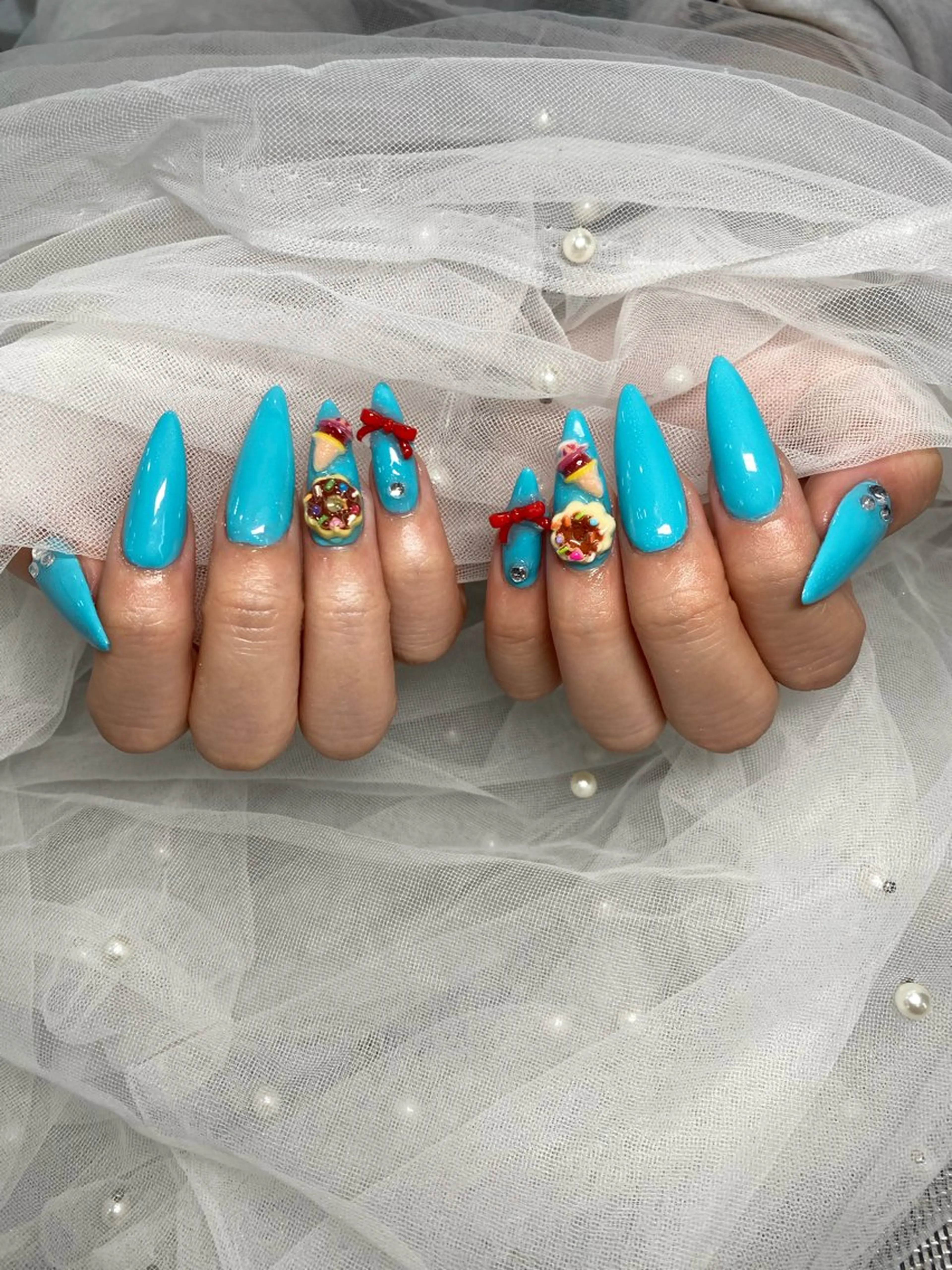 ネイル 長さ出し ワンカラーネイル ネイルチップ 🦋✨ MARIKO✨🦋のネイルデザイン