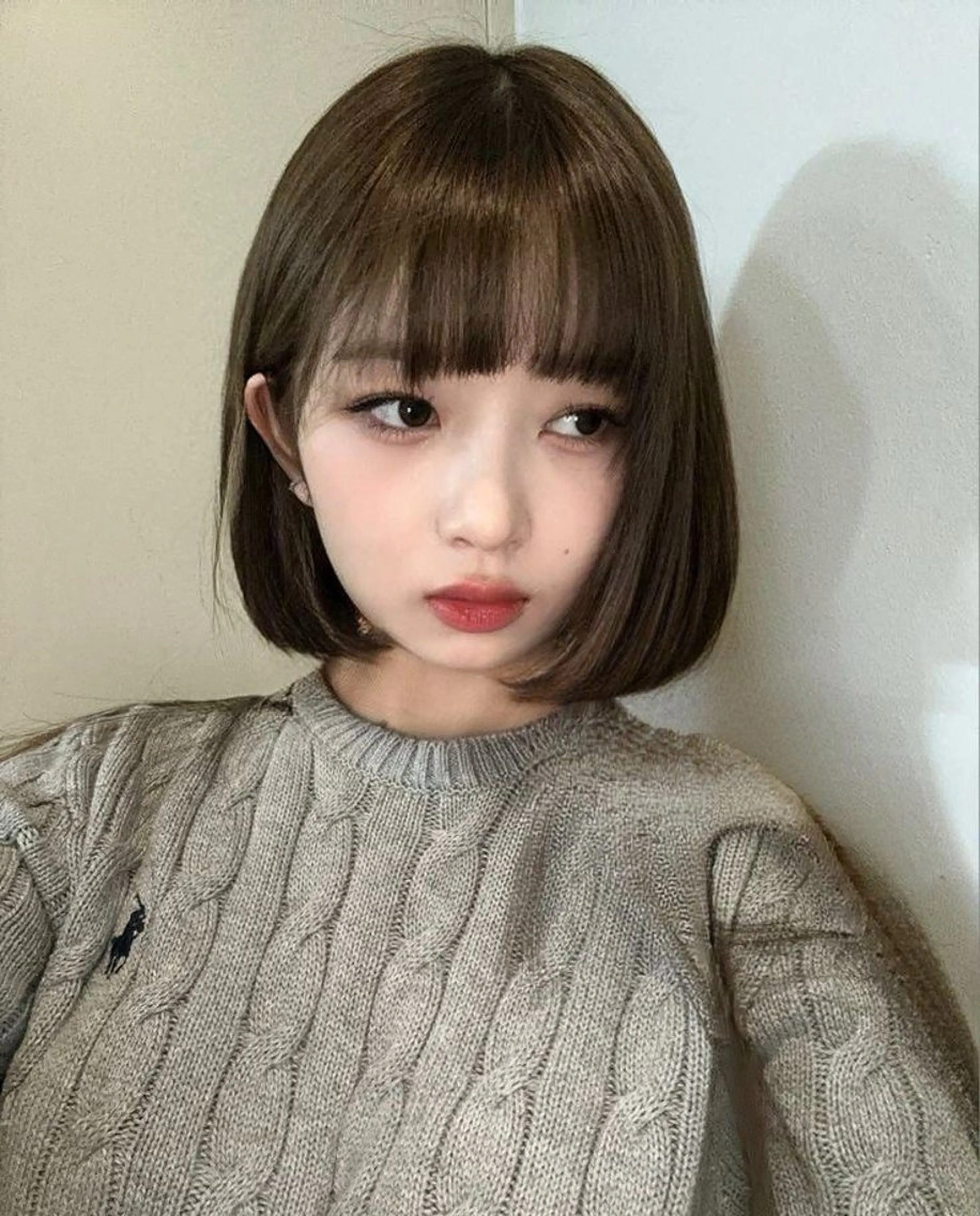 ショート カラー 莉乃/縮毛矯正/髪質 改善/艶カラーのヘアスタイル