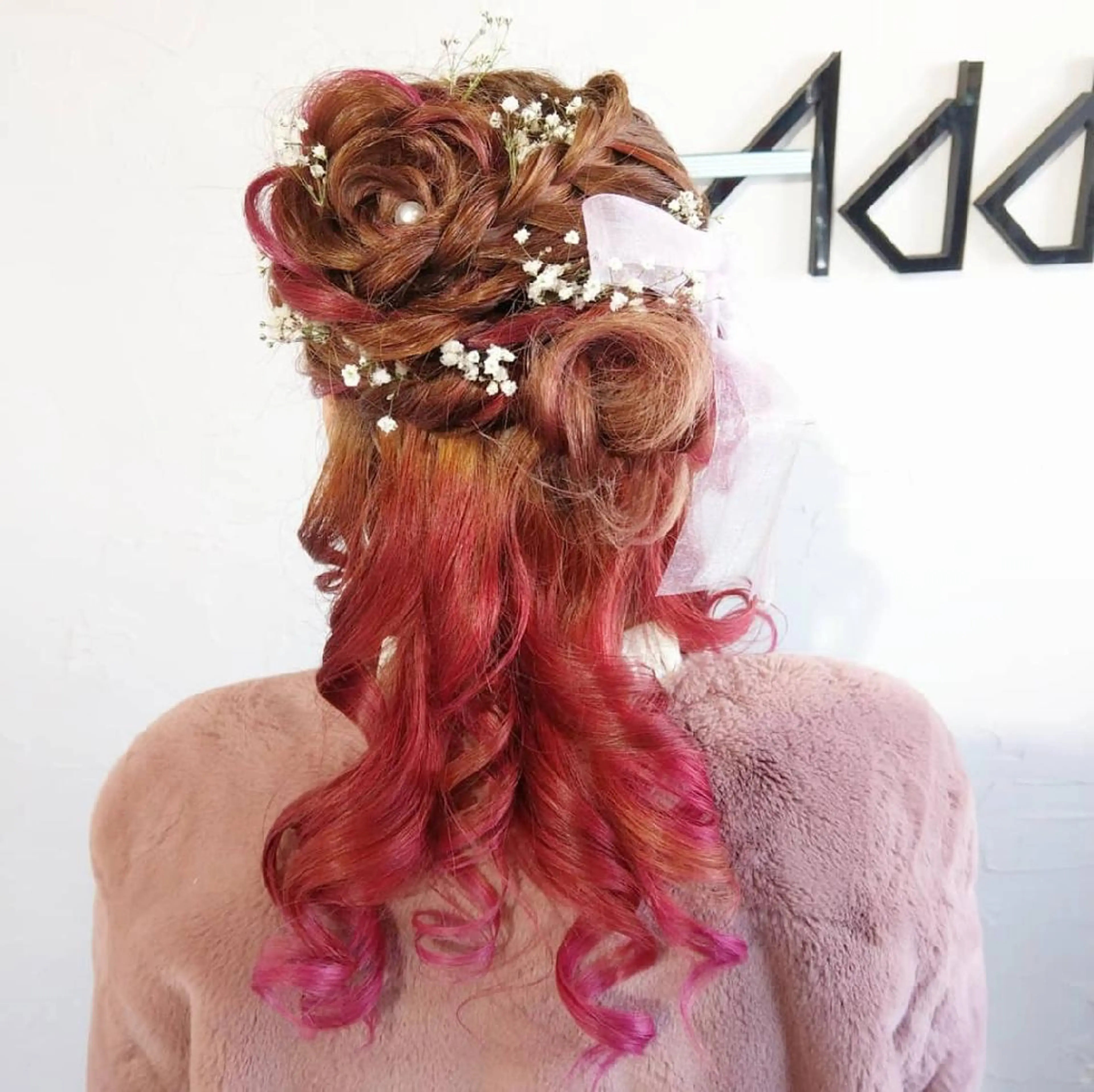 ロング パーマ ヘアアレンジ Add9 柳田健登のヘアスタイル