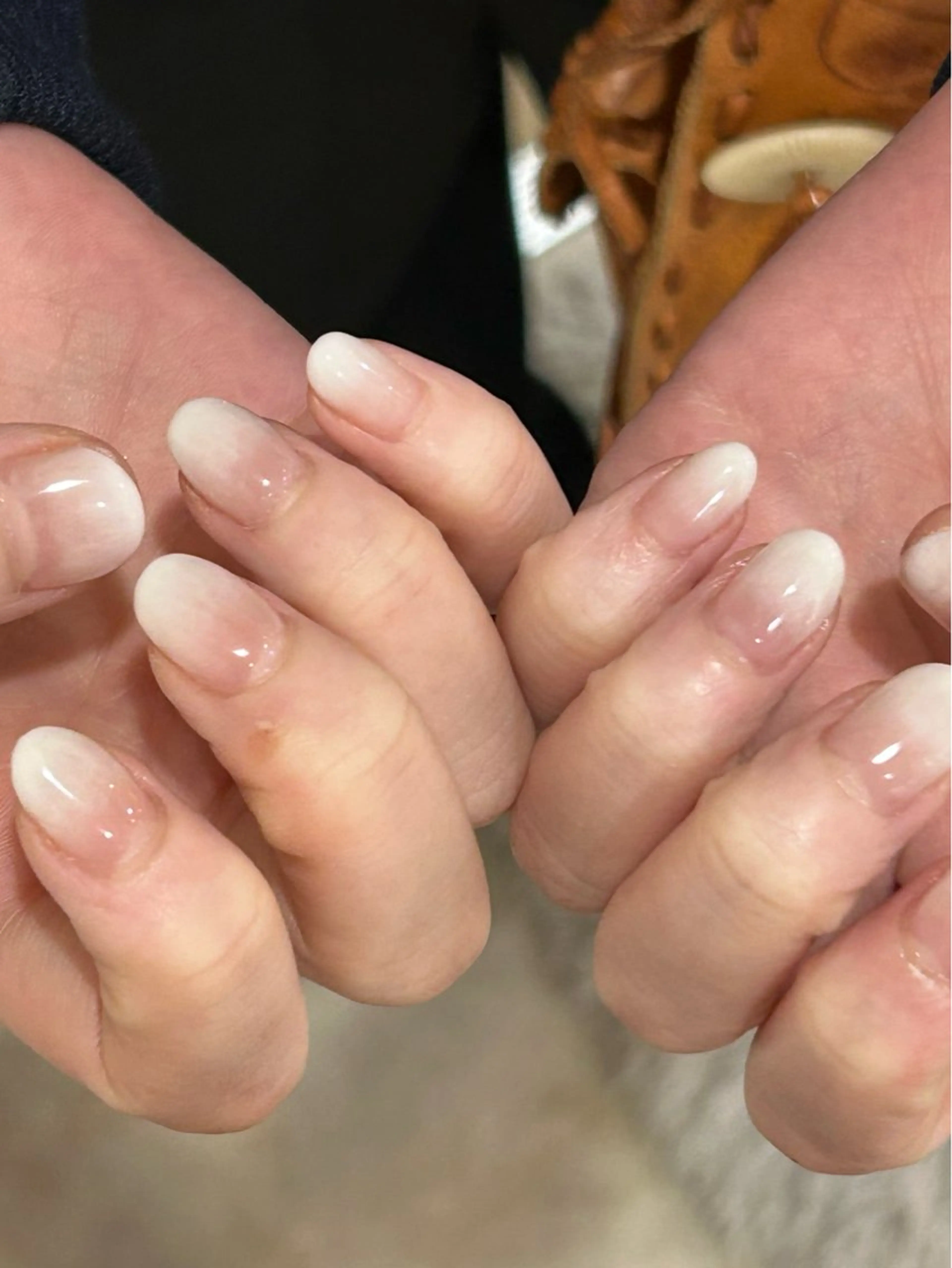 ネイル クリアネイル グラデーション シンプルネイル Bianca栄店 はるなのネイルデザイン