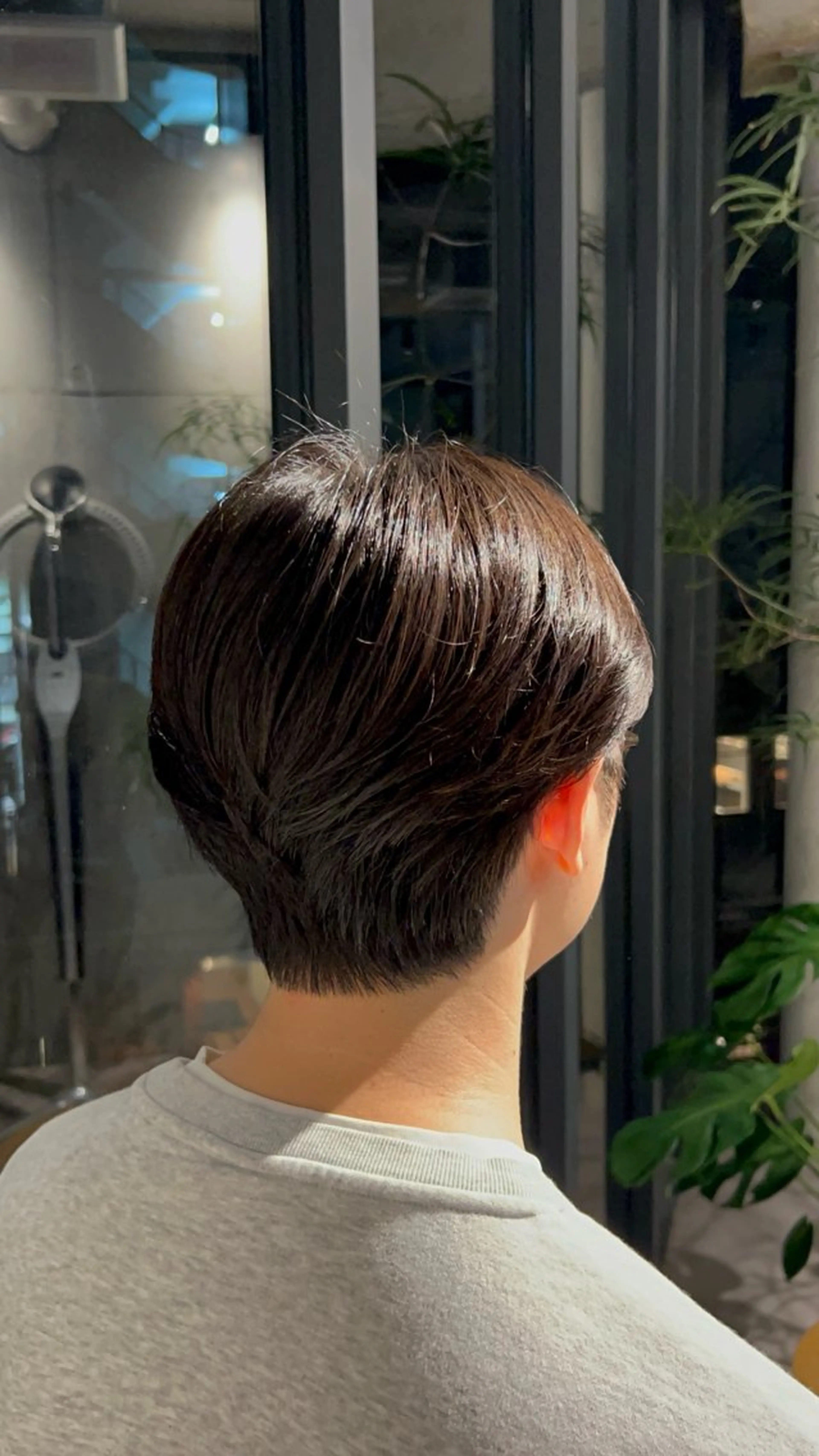 ショート パーマ メンズ メンズパーマ 葉月/ボブ/ 透明感カラー／中目黒のヘアスタイル