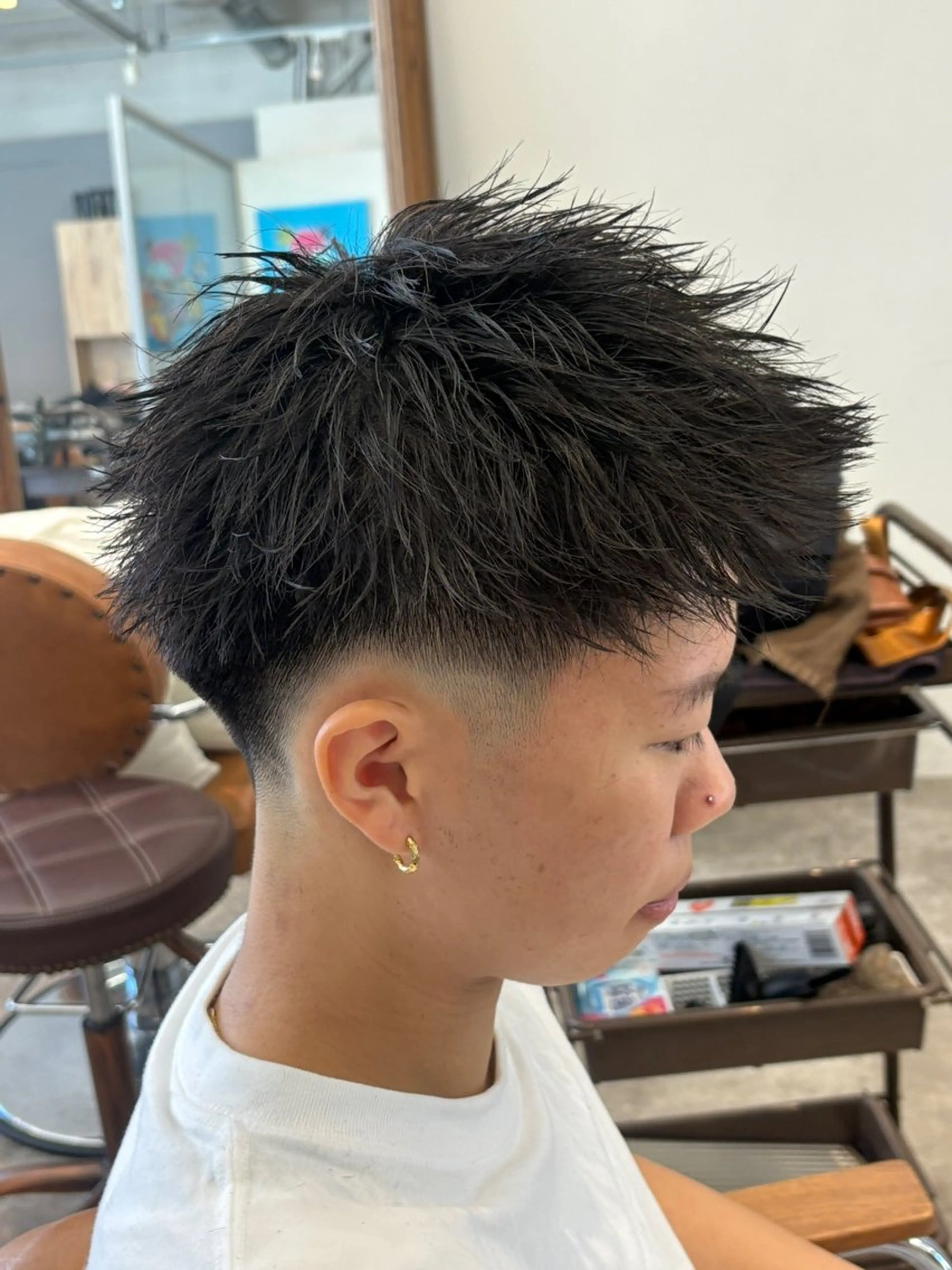 ショート メンズ カット ヘアカラー 中島 耀一朗のヘアスタイル