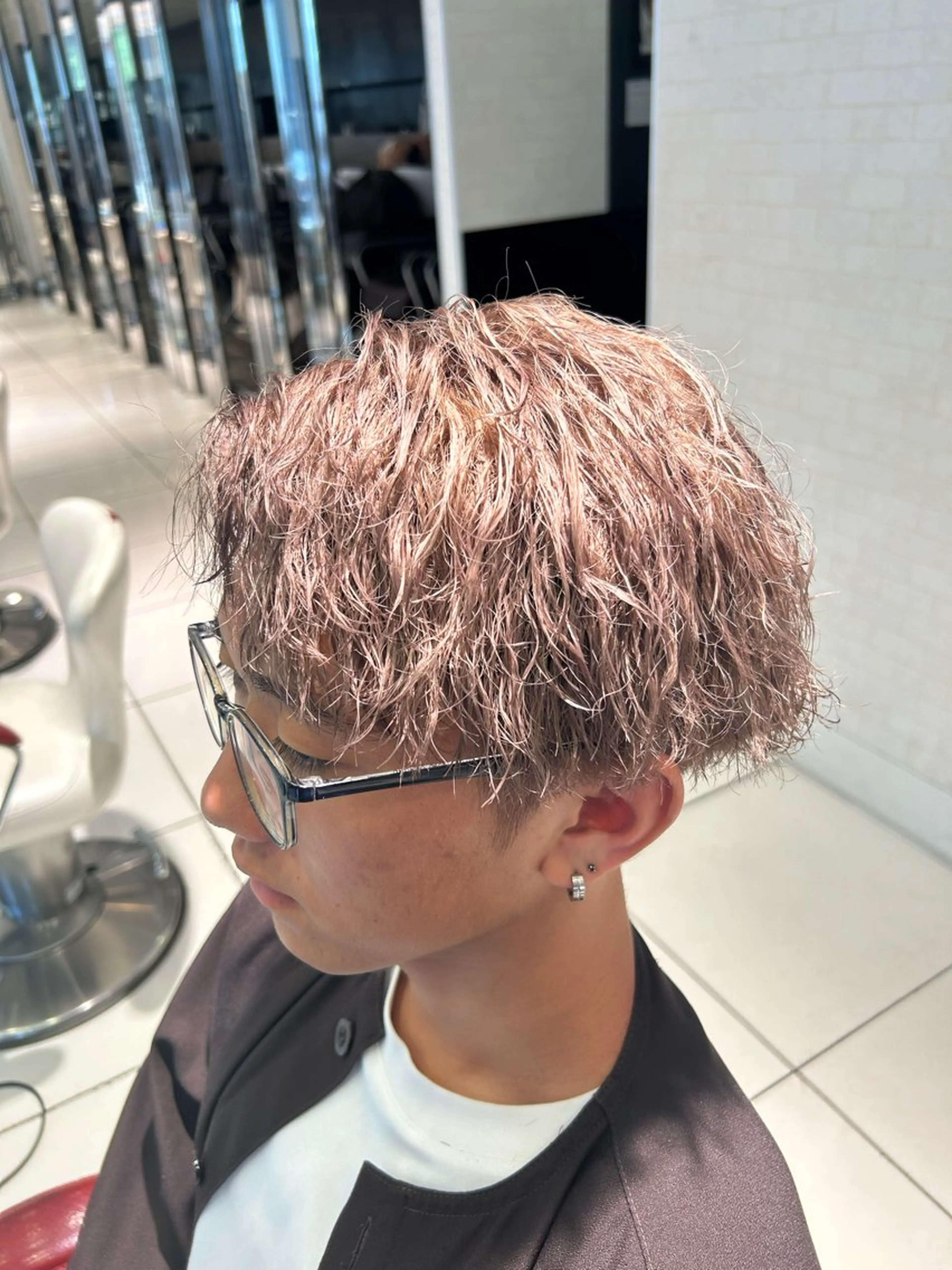 ショート カラー パーマ カット パーマ トリートメント 小沼 正悟のヘアスタイル