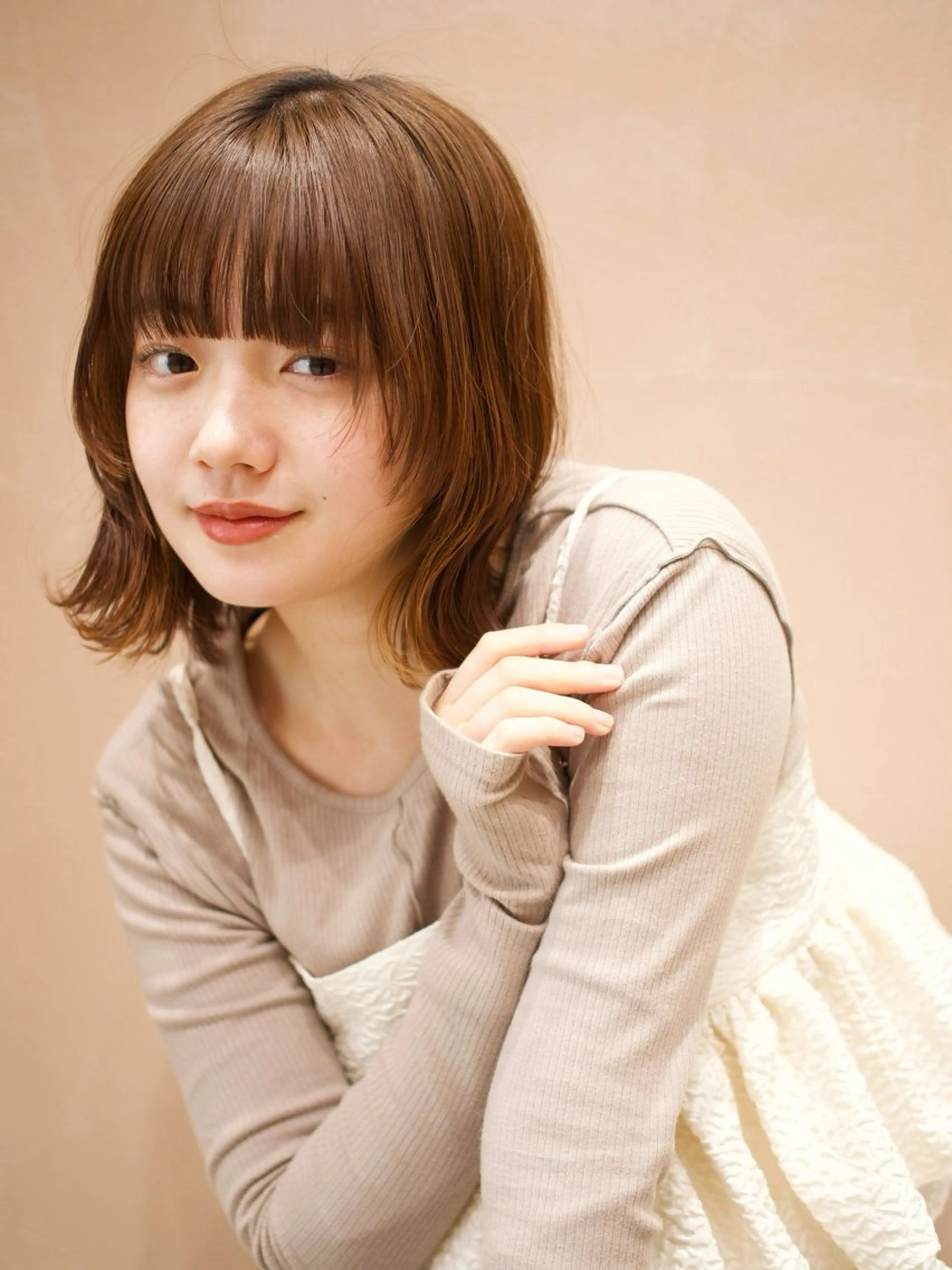 ミディアム ヘアアレンジ 縮毛矯正 越後 遥/ 透明感カラー🪞🤍のヘアスタイル